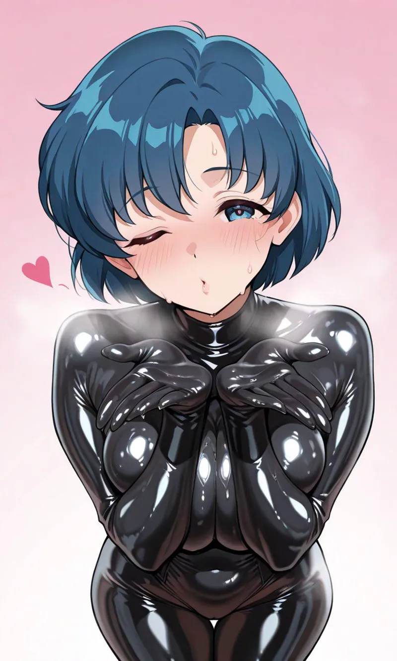 Thumbnail Latex Mercury [Sailor Moon] Anime Bodysuit by WoolsonDaSheep