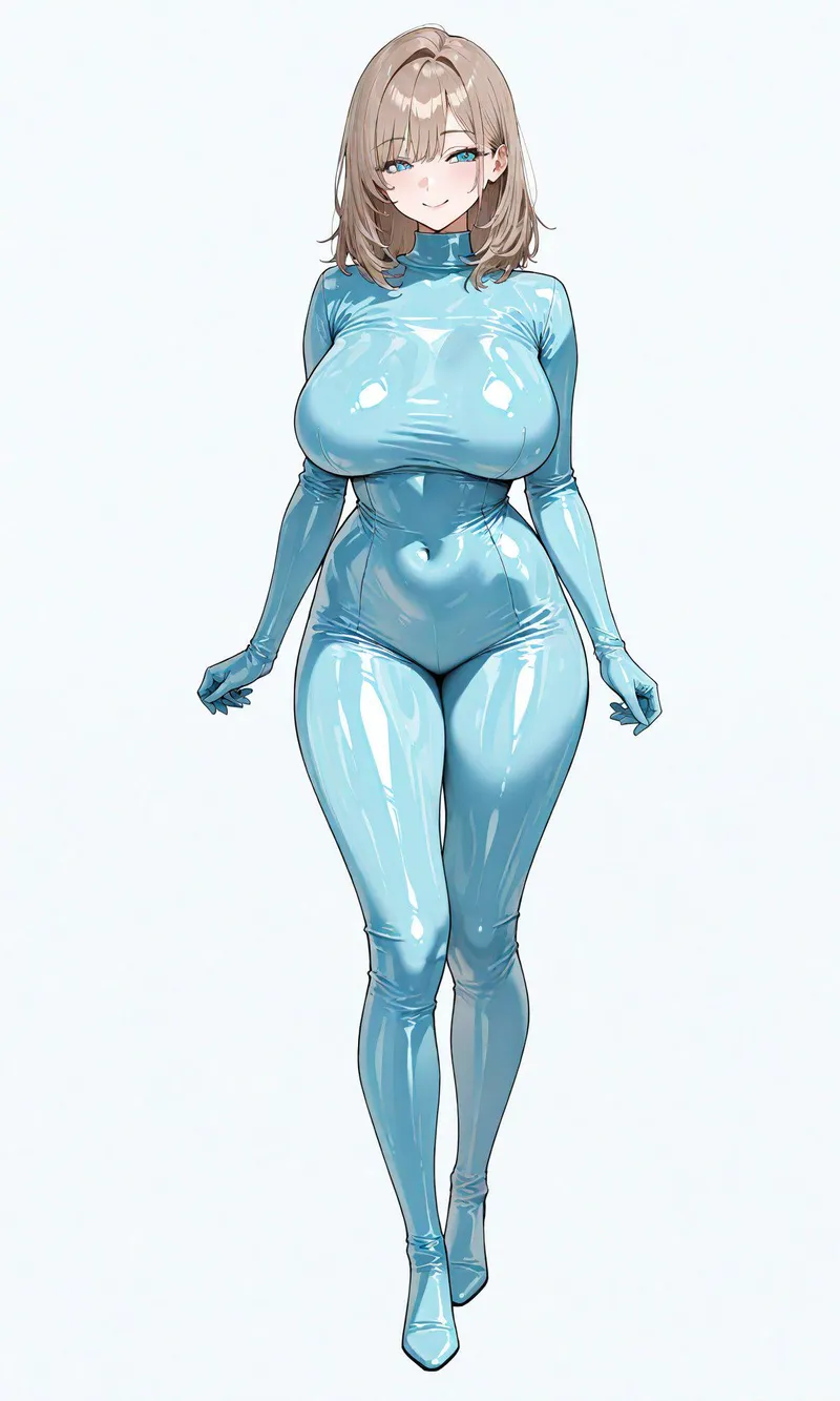 Thumbnail Anime Bodysuits Featured: WoolsonDaSheep's Baby Blue Latex Guide