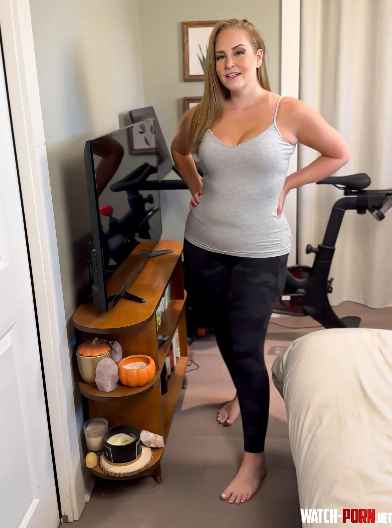 Chubby, yes. Milf, yes. But what's really worth mentioning is the flexibility underneath of these yoga pants by Meg333333