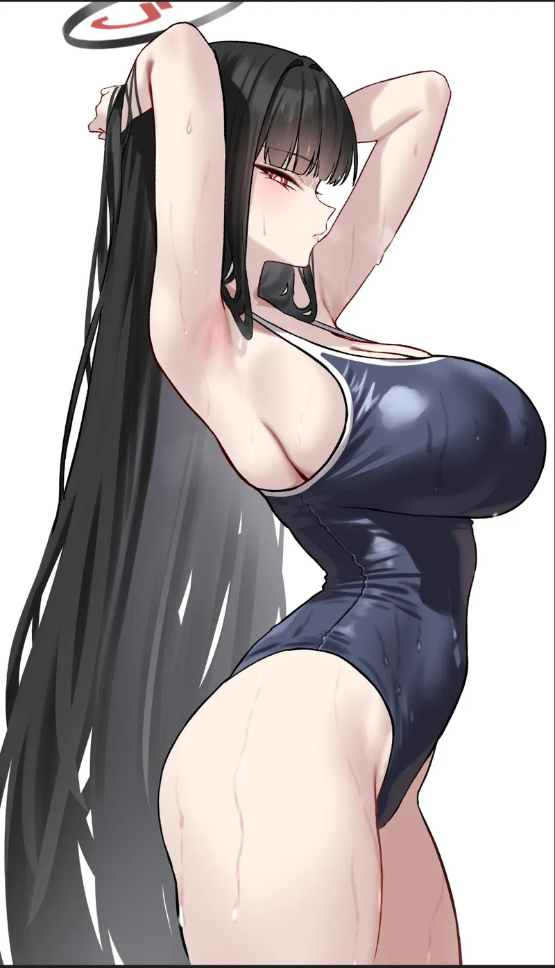 Thumbnail Fit-Shoulder-1509: Discover Rio Tsukatsuki from Blue Archive | animearmpits