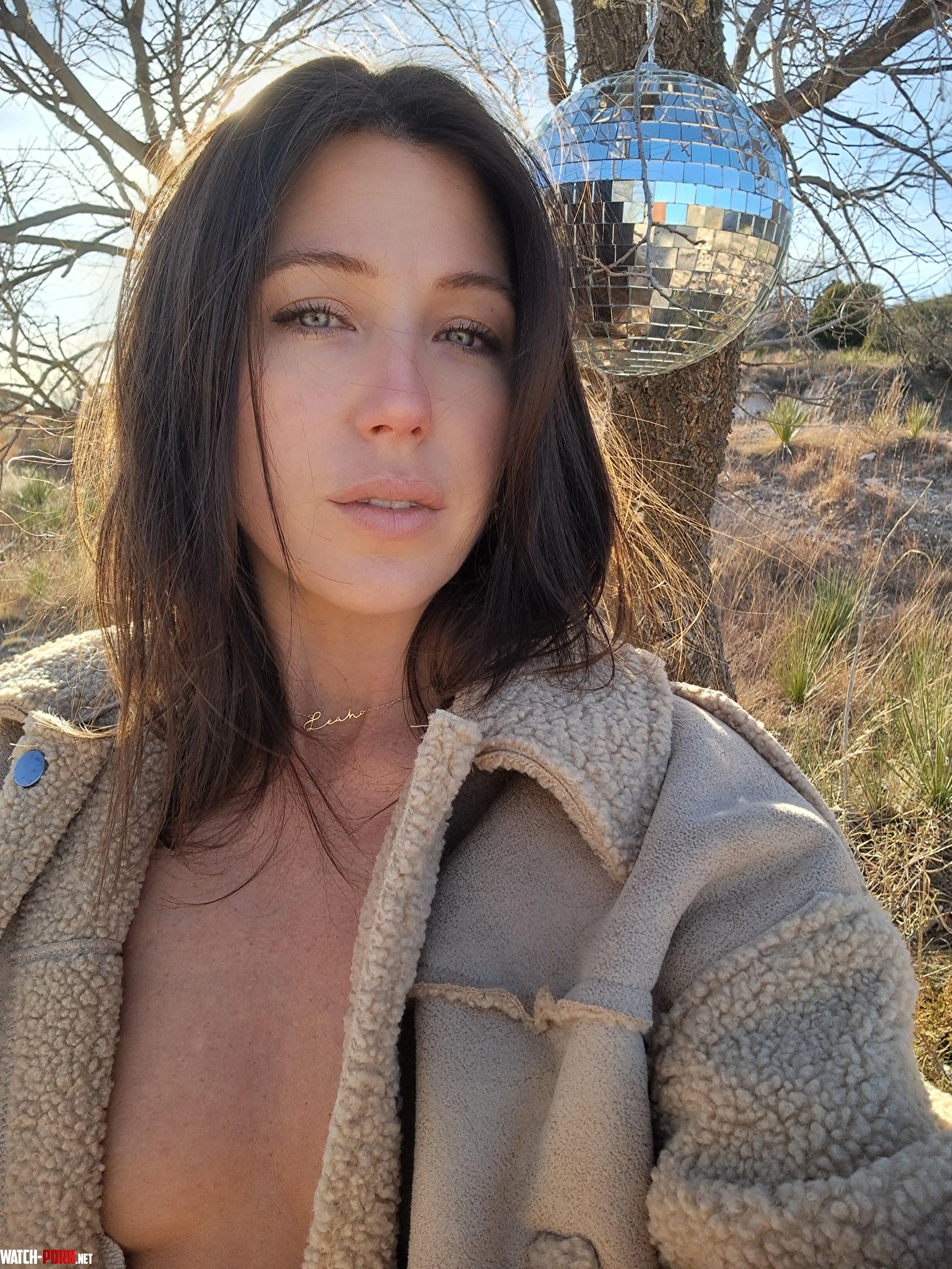 Grey eyed brunette by leahdavisonme