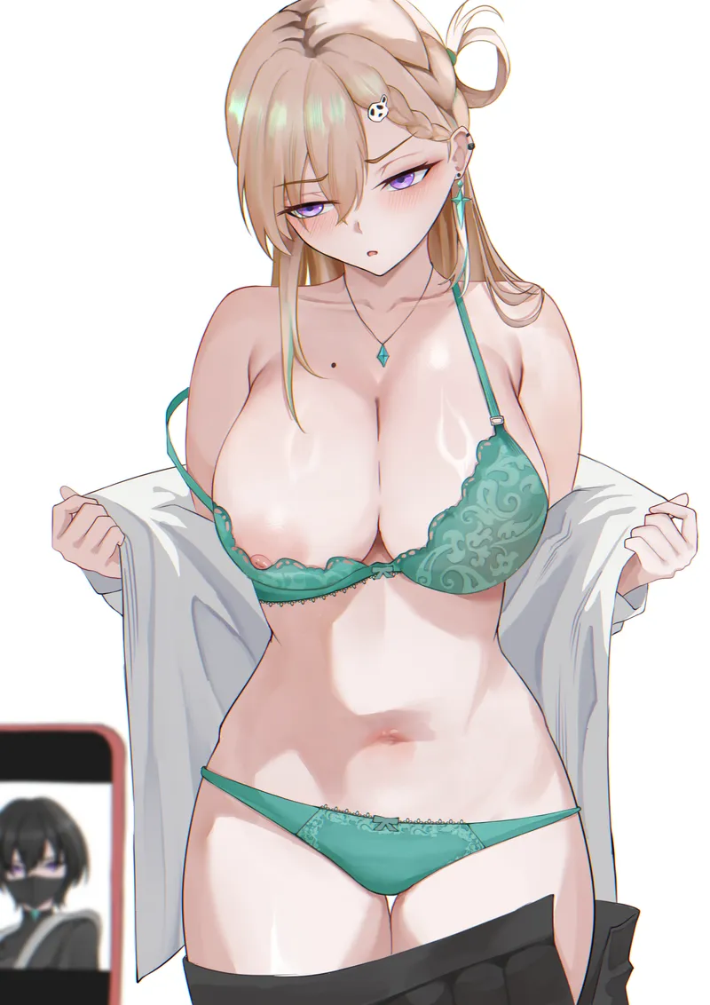 Thumbnail xSaviour_N Presents Lynae in Lingerie: A Sensual Ecchi Display