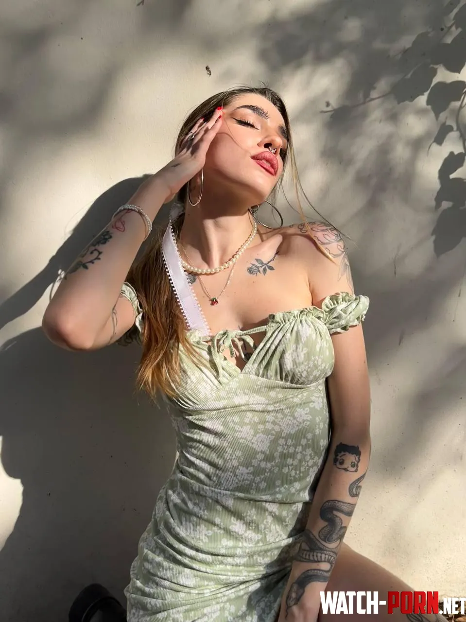 This dress is too pretty to stay inside. Where are you taking me tonight? by CrosswalkArie