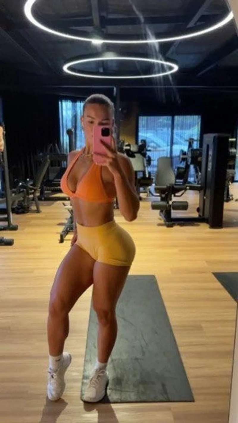 Thumbnail Discover the Elegance of Black Fabric on Athletic Girls