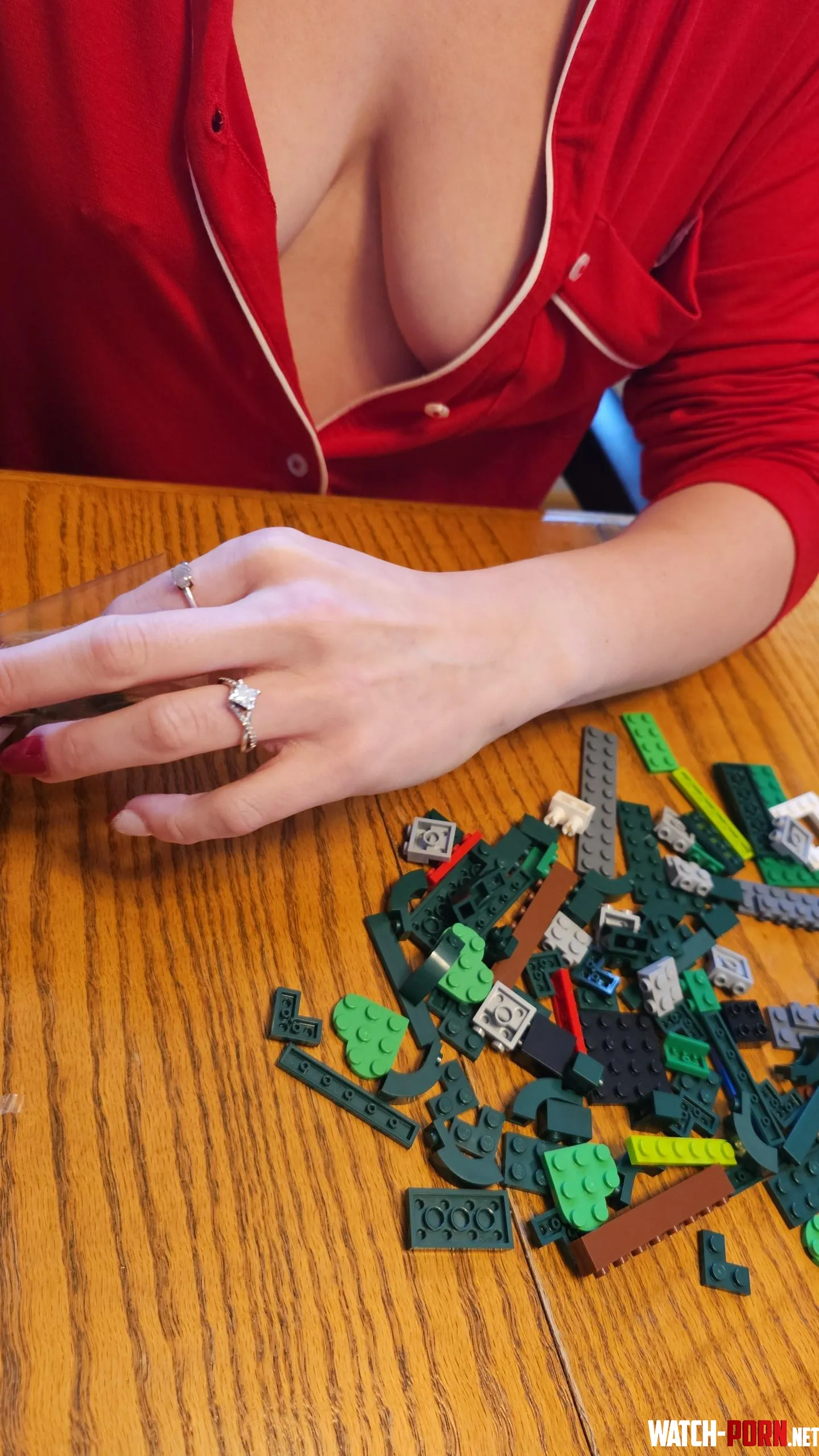 Lego and no bra by Kalibaby24