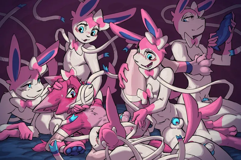 Thumbnail Sylveons Onslaught: A Femyiff Creation by courier5995