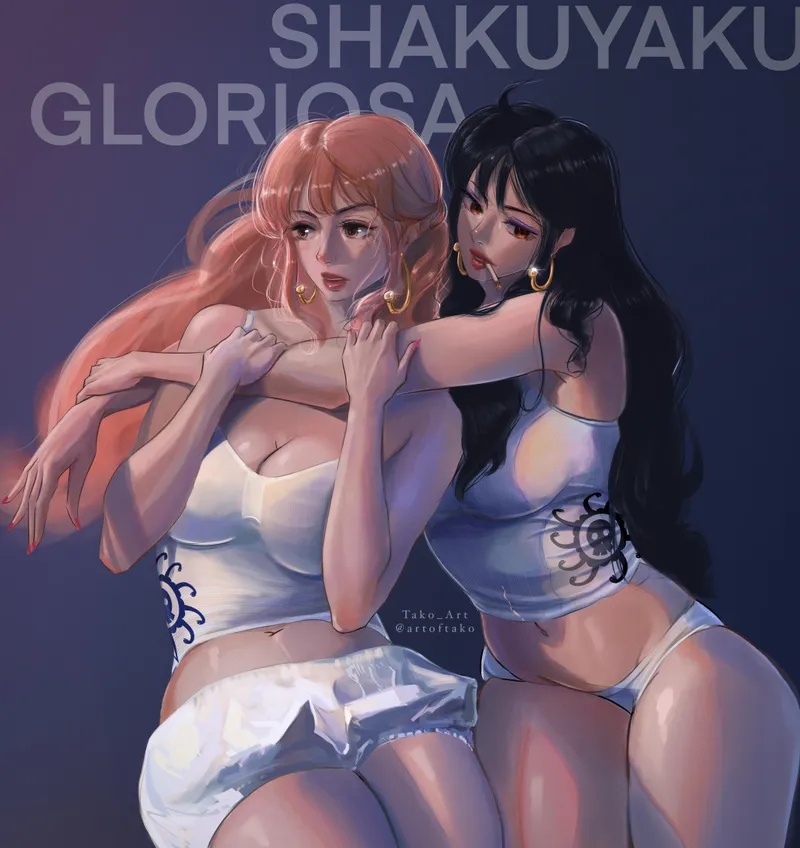 Thumbnail Funpiece Fanart: Shakky and Gloriosa Drawn by tako_at