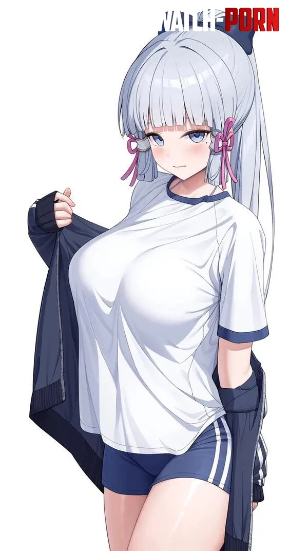 Ayaka Kamisato (Genshin Impact) gym outfit by SweetSirenAura