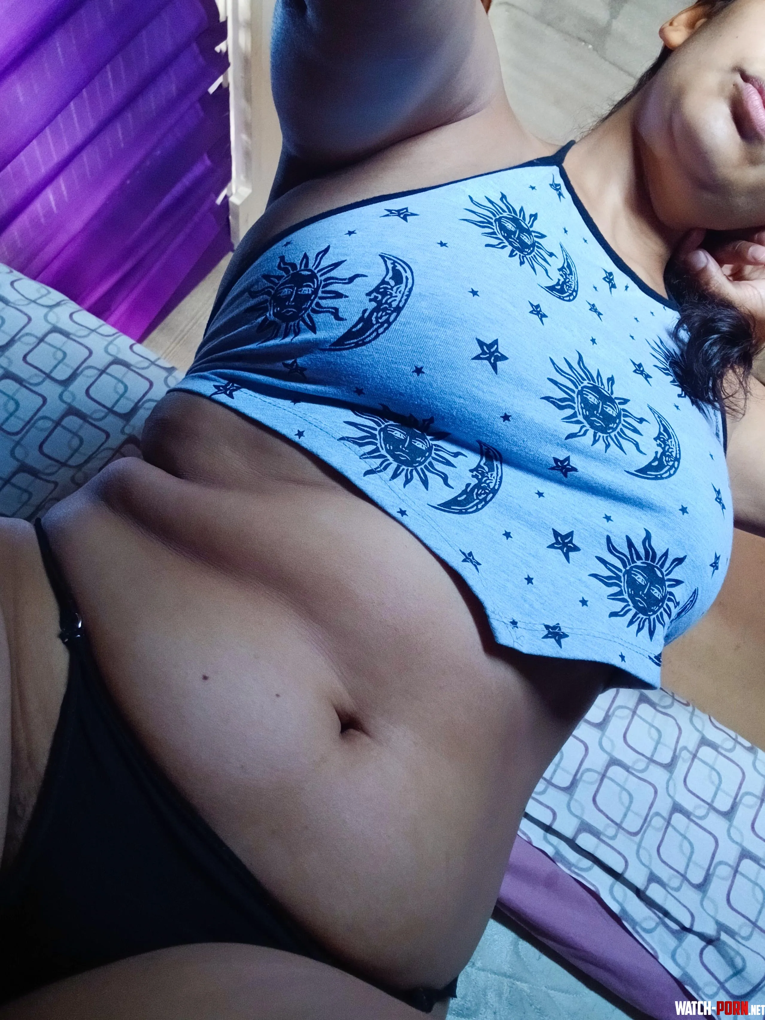 Crop top tied at the back by Outrageous_Movie1848