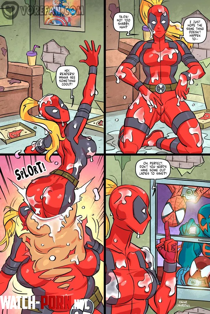 {comic} Bottomless 'Pool (Oscar Celestini) [self-vore, same size vore, fan art] by Cezar_Nix