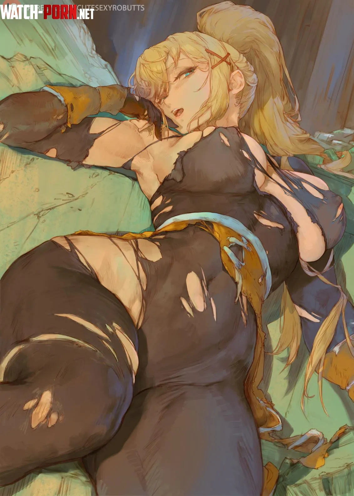 Darkness Ripped Clothing [Konosuba] by A_MASSIVE_PERVERT