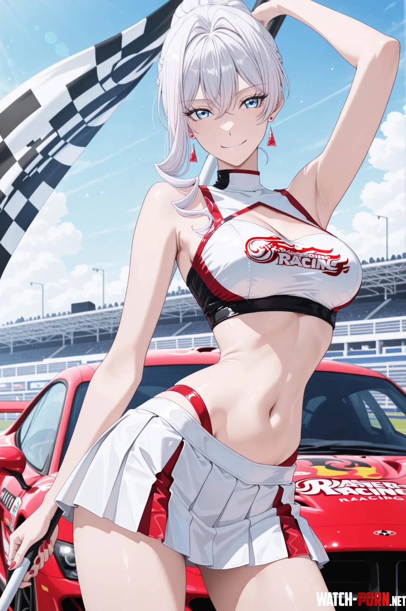 Race Queen Scarlet by WoolsonDaSheep