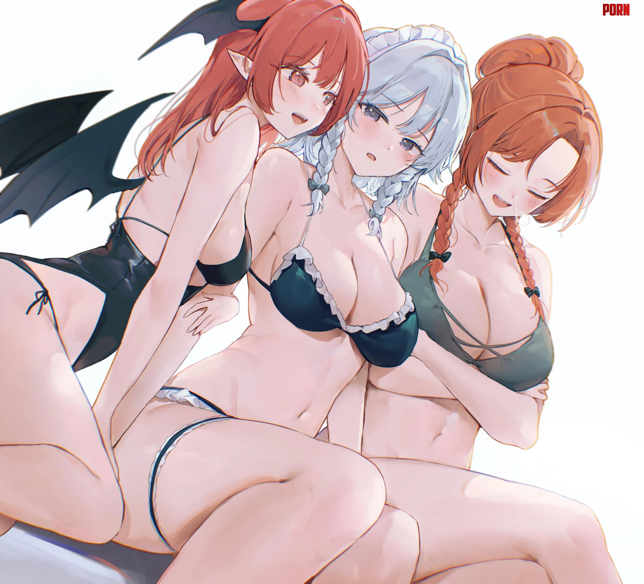 Swimsuit Koakuma, Sakuya and Meiling by marxsander2016