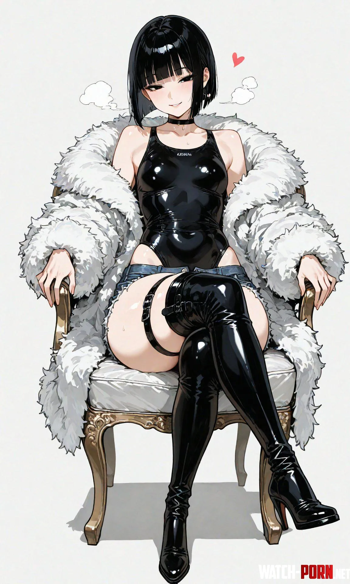 Black Latex & Boots by WoolsonDaSheep