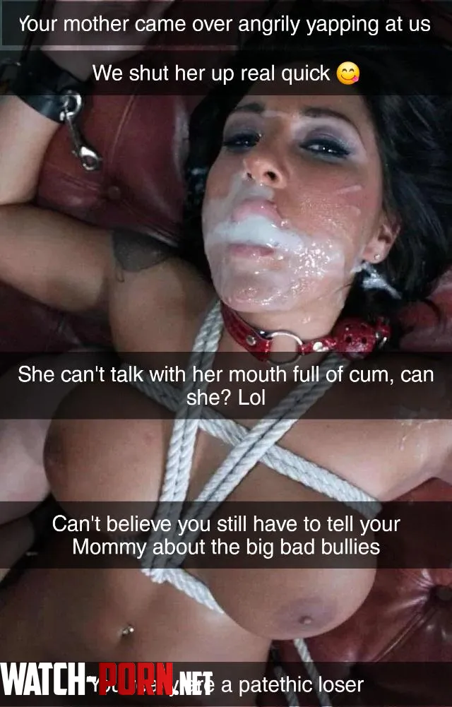 Your mom came over angrily yelling at us but we shut her up real quick by Captionsforever