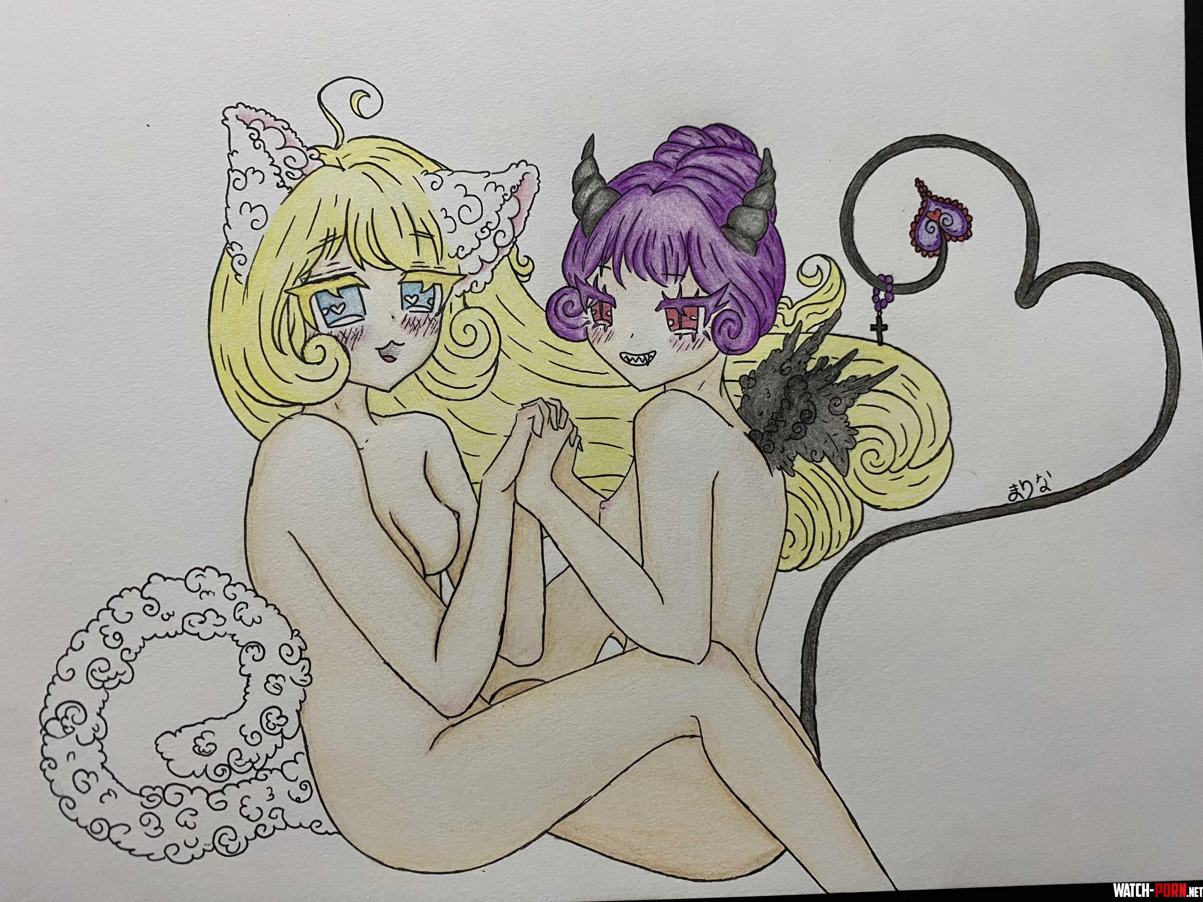 (Lewd) Monster Girls In Love! Holding hands… [OC] by kanatheloli