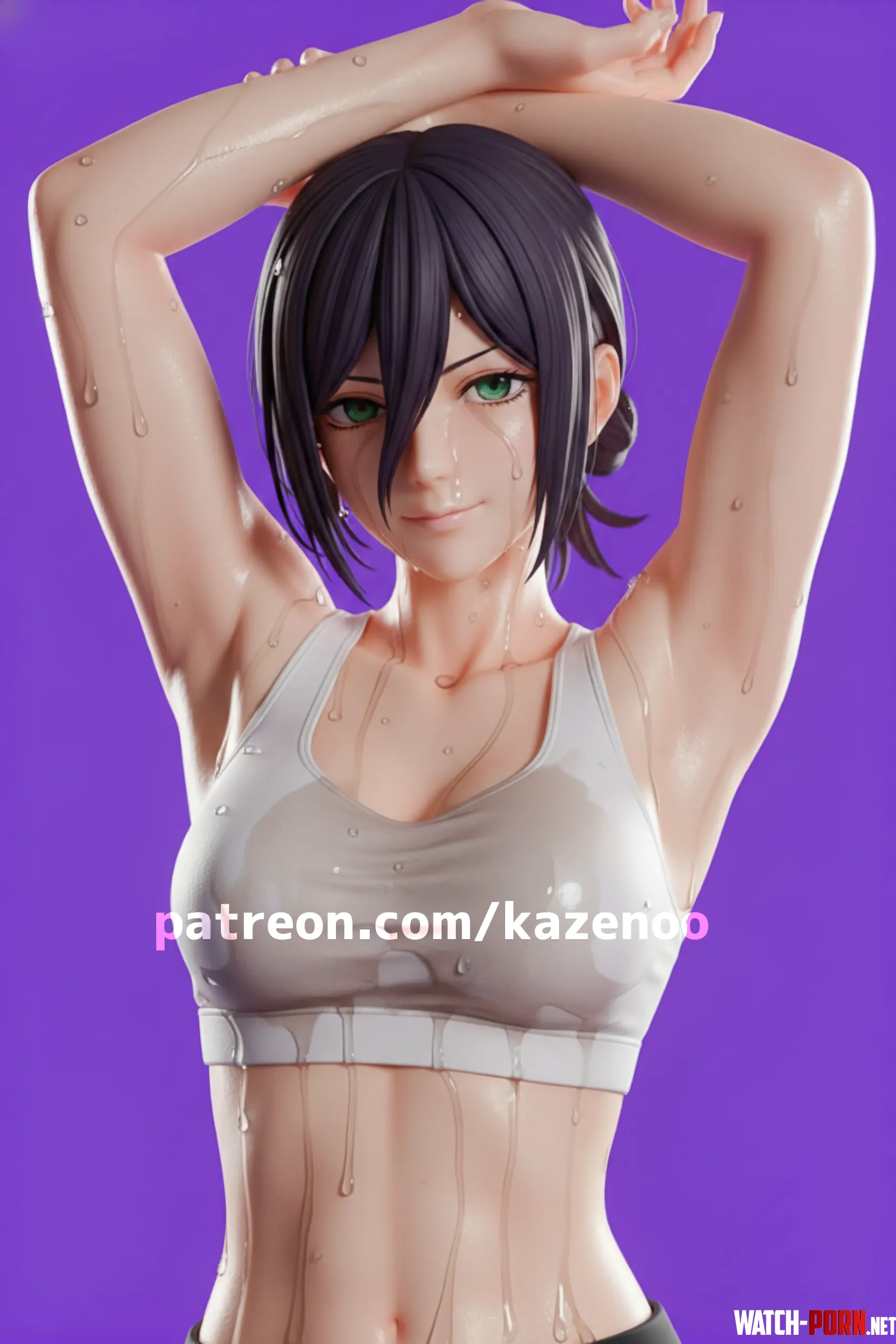 Post workout sweat~ (Reze Chainsawman) (kazenoo) by kazenoo