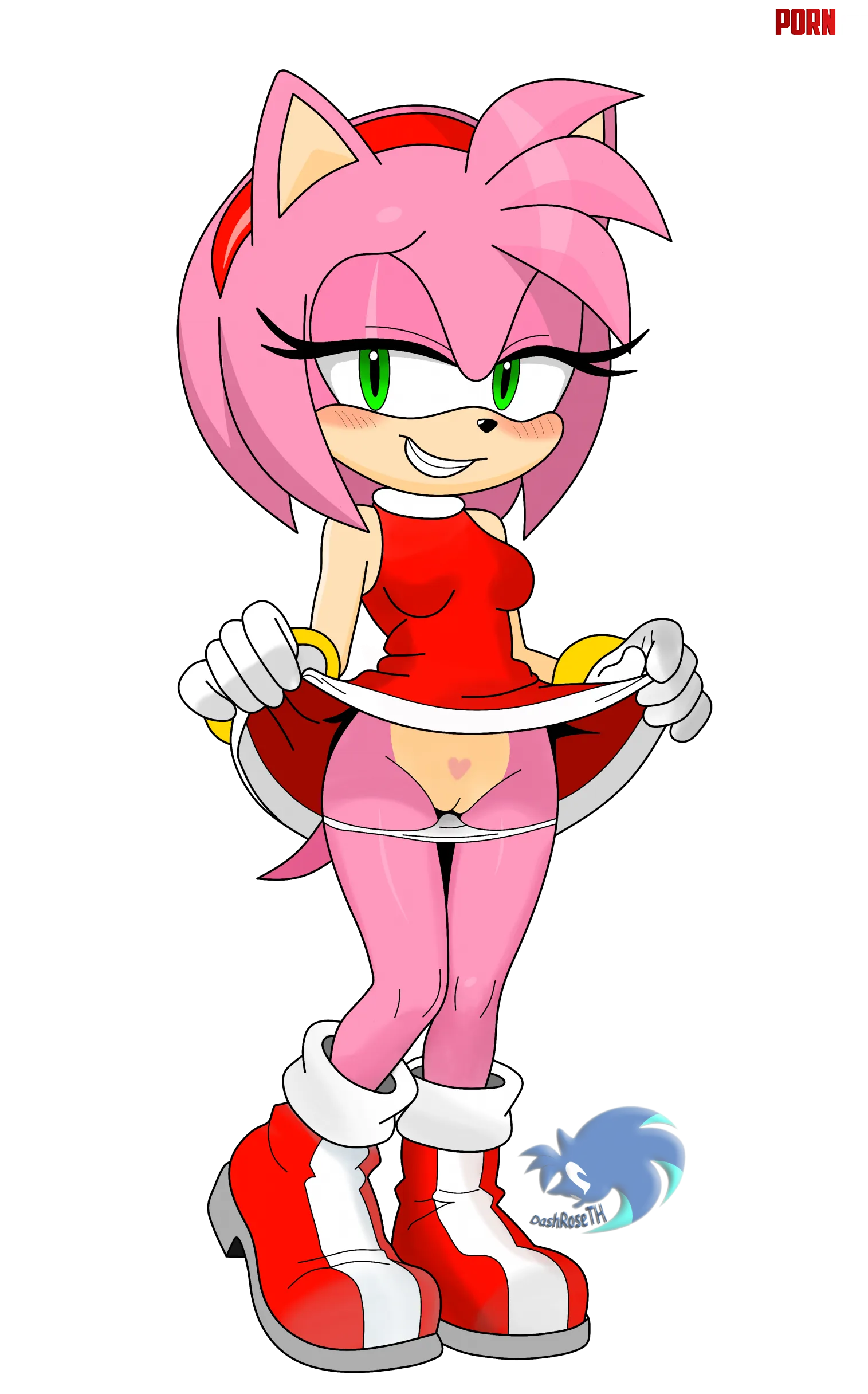 Amy flashes her vag [DarkRoseTH] by CalloftheWild69