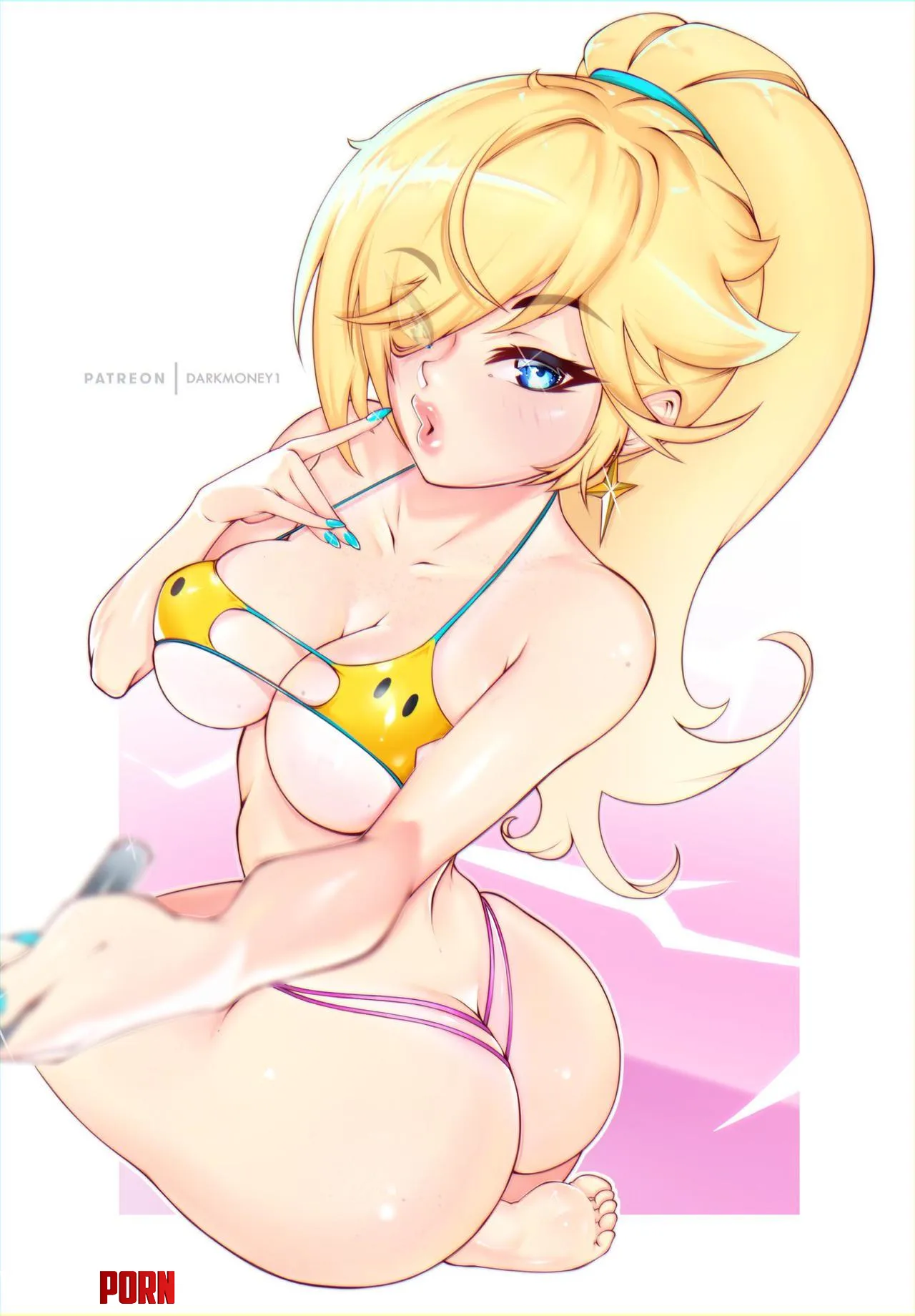 Princess Rosalina is showing off her new swimsuit (DarkMoney1) [Super Mario Bros.] by SweetVelvet22