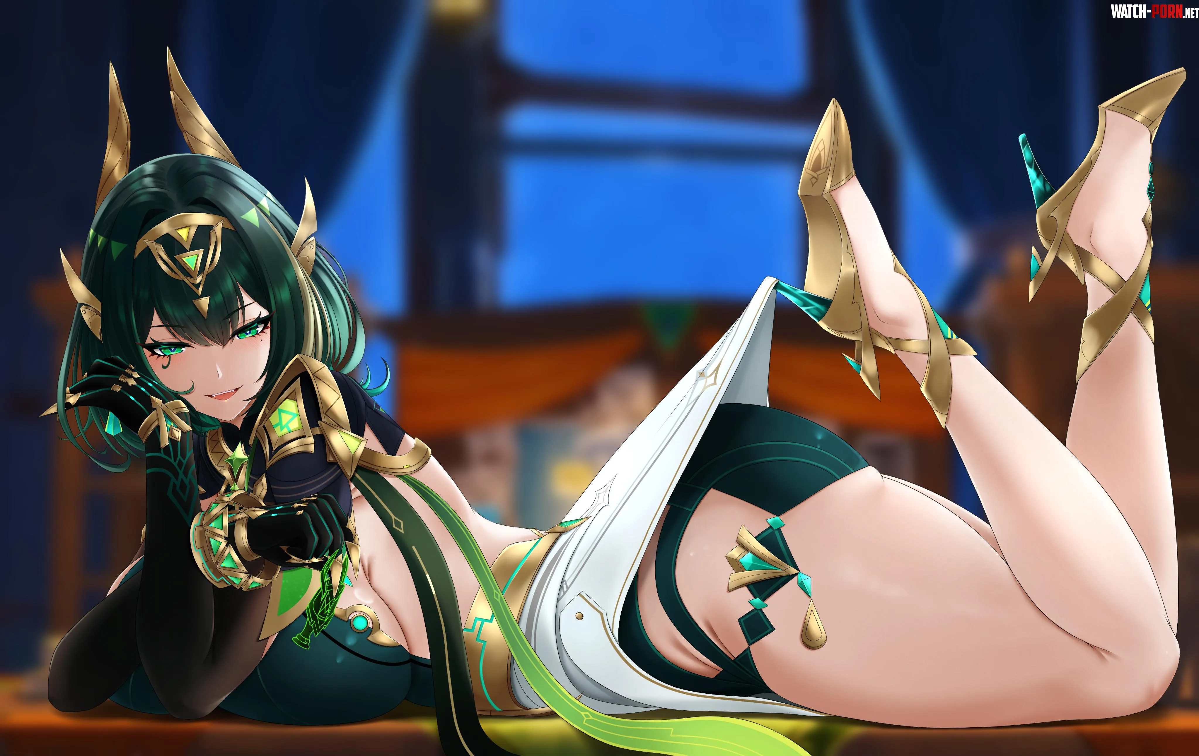 Nefer's meaty thighs (Mhaknow) [Genshin Impact] by Level-Ad5048