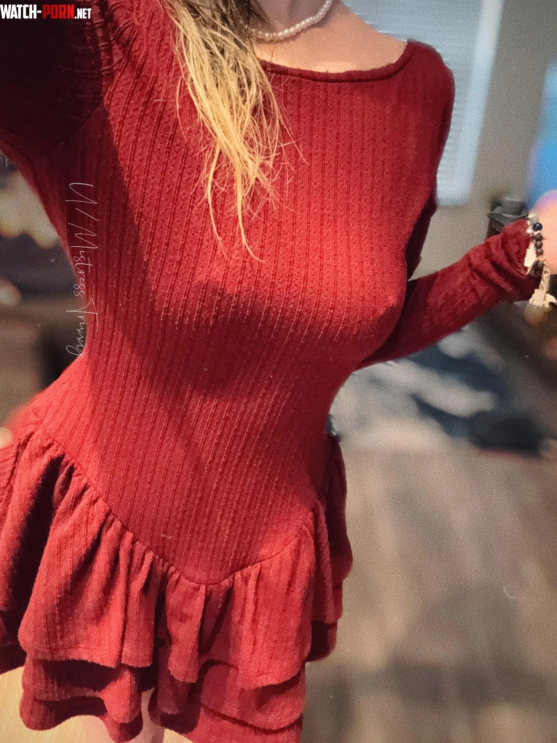 My dress said “form fitting” and I listened too hard… by MistressTrixxy