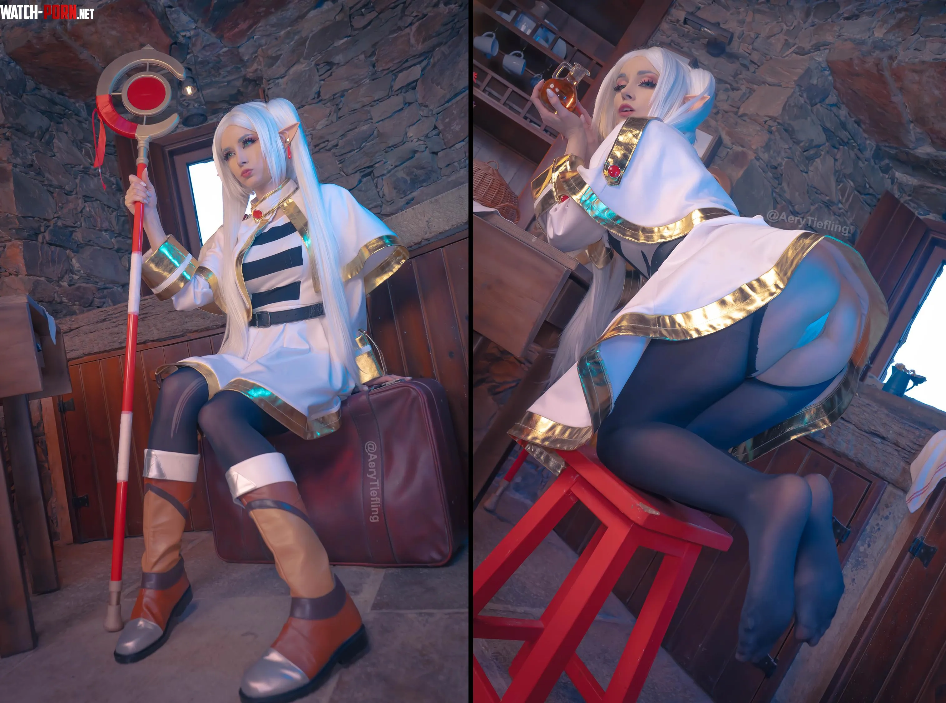 Frieren from Soso no Frieren by Aery Tiefling [OC] by AeryKorvair