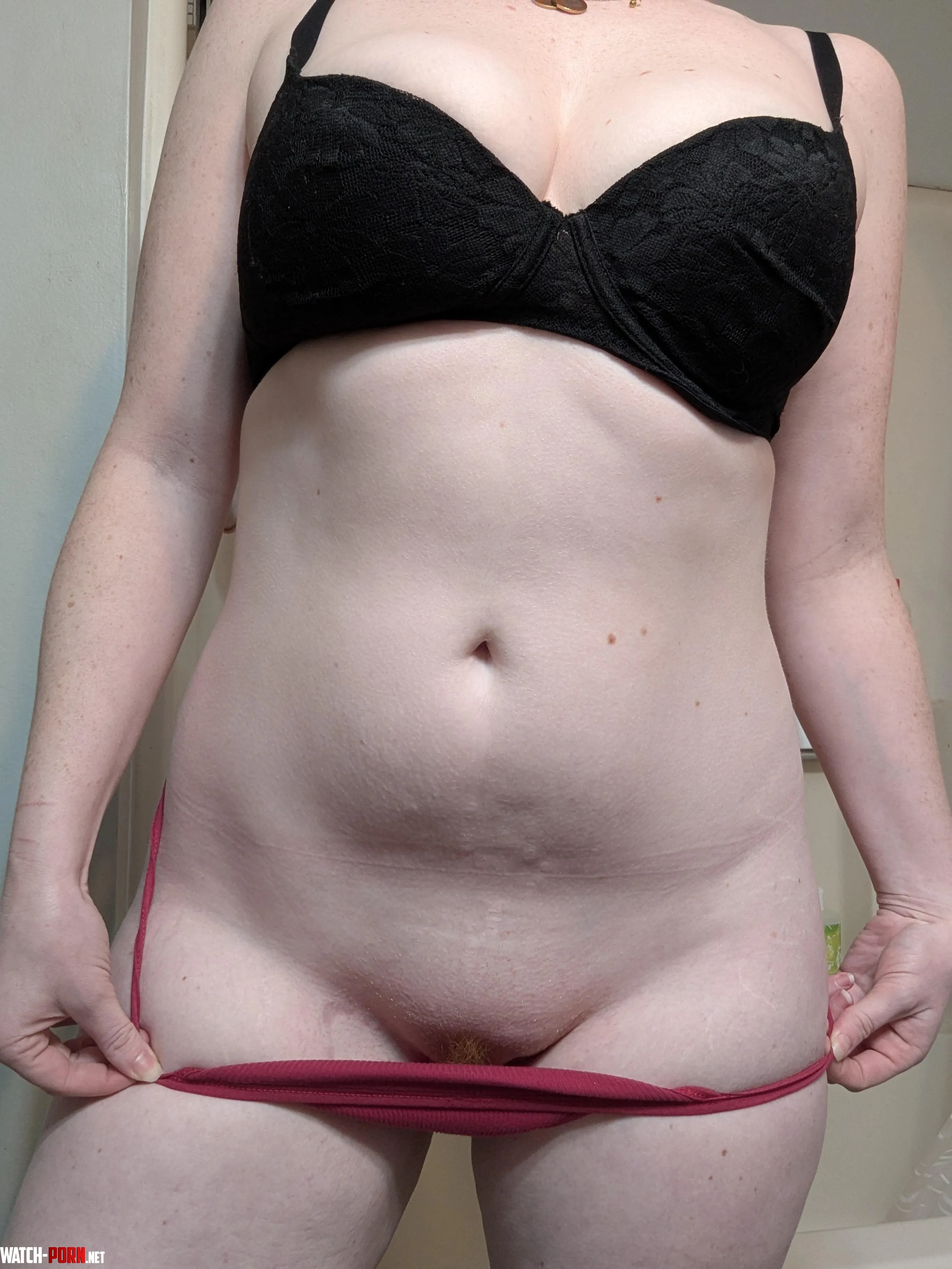 After work mound and my pretty thong ;) by SweetRedRuby_