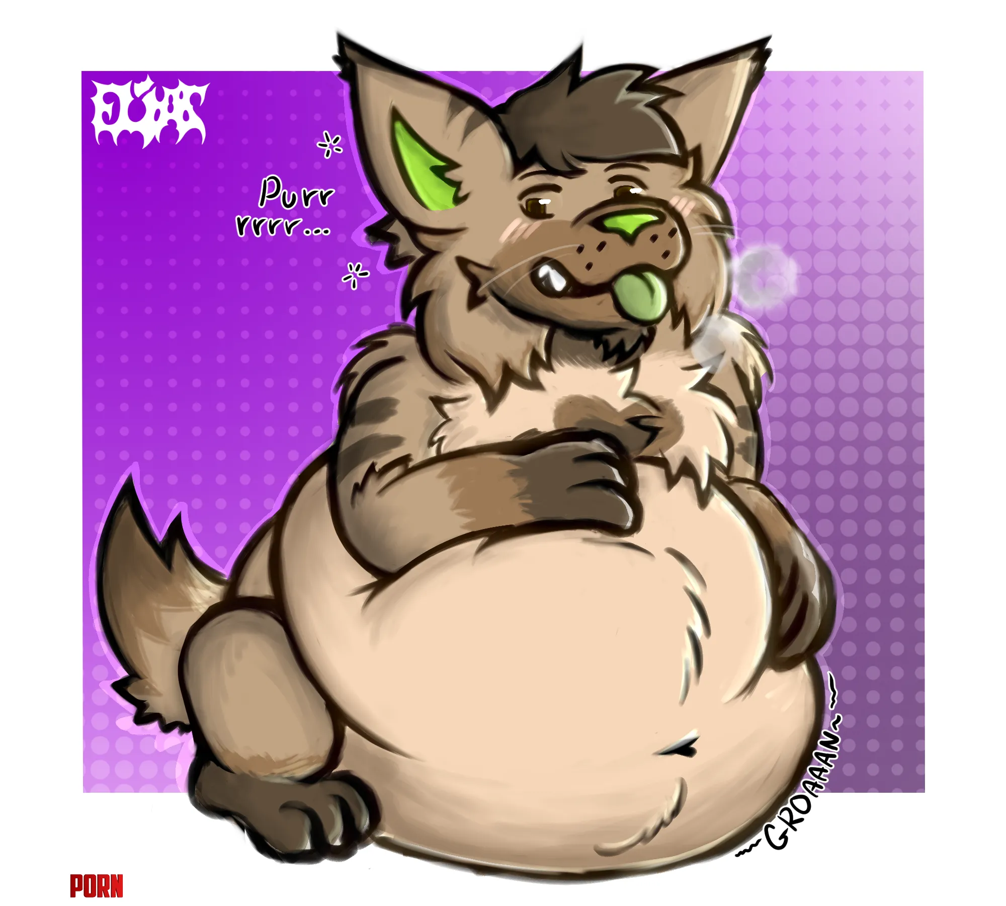 {image}Well fed kitty ;3 | Art by Me! by jackouszz