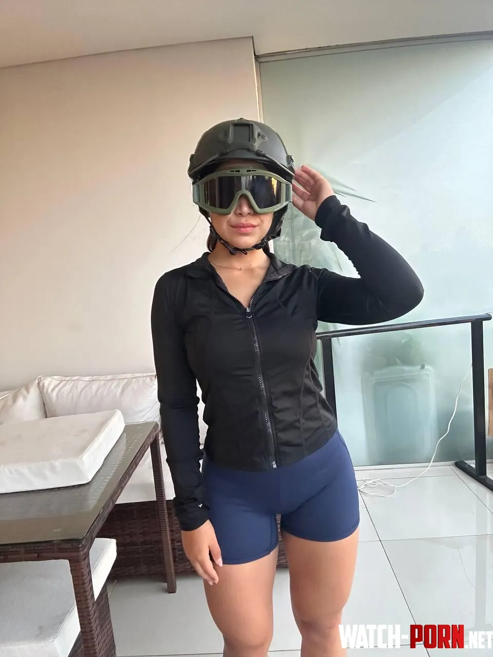 How is my biking outfit looking? by SoftnStacked