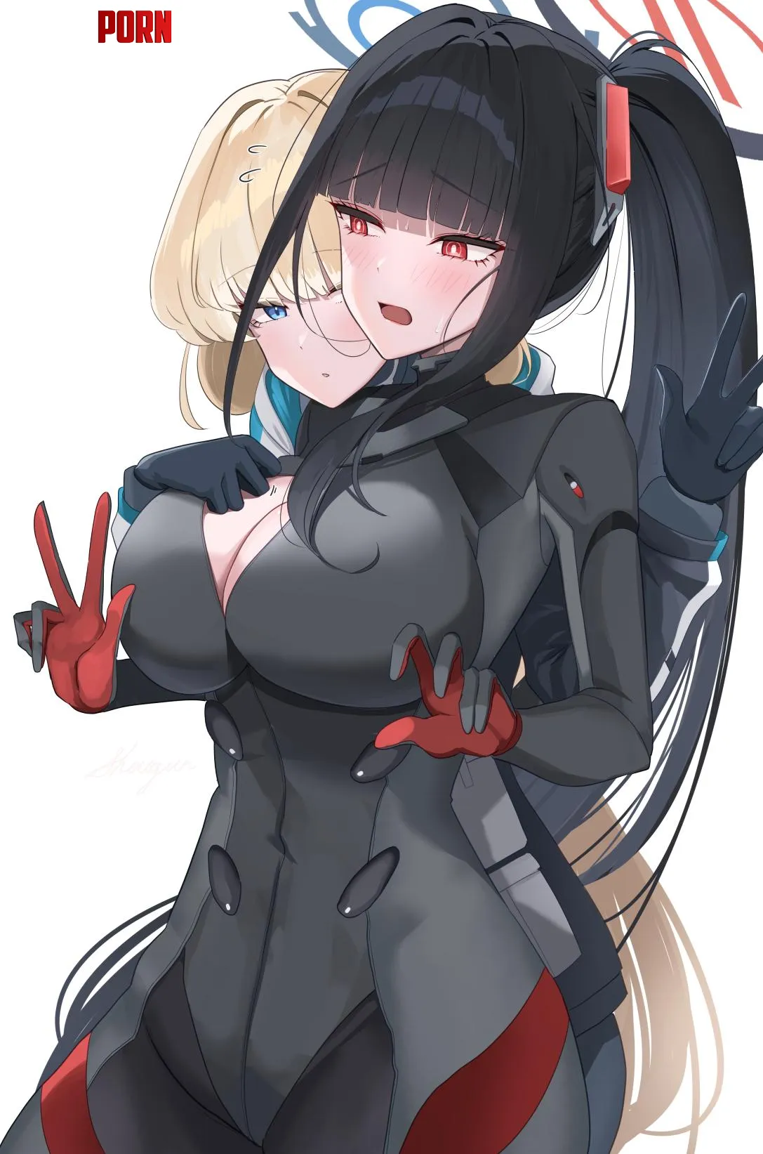 Toki & Rio [Blue Archive] by WoolsonDaSheep