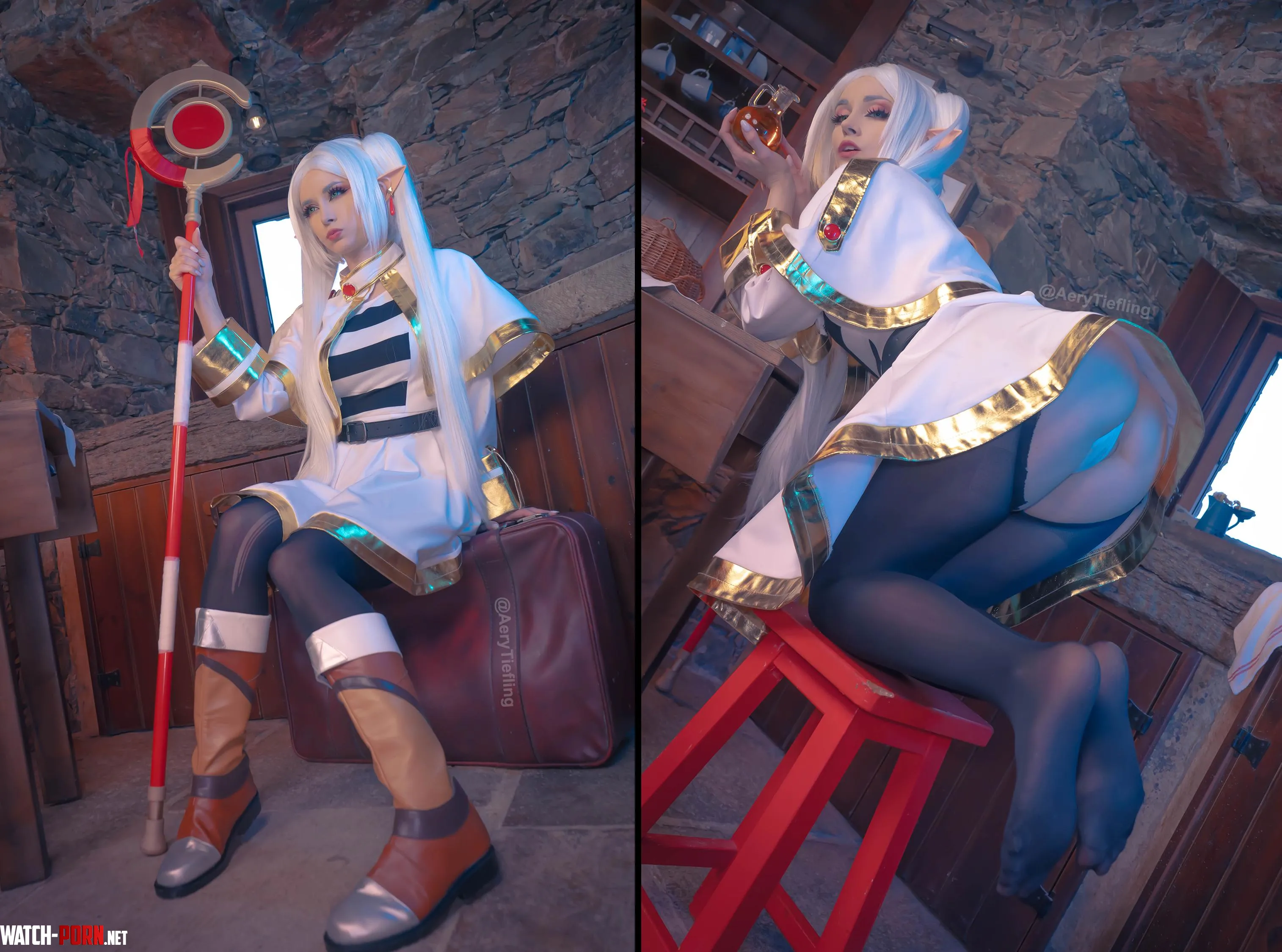 Frieren from Soso no Frieren by Aery Tiefling [OC] by AeryKorvair