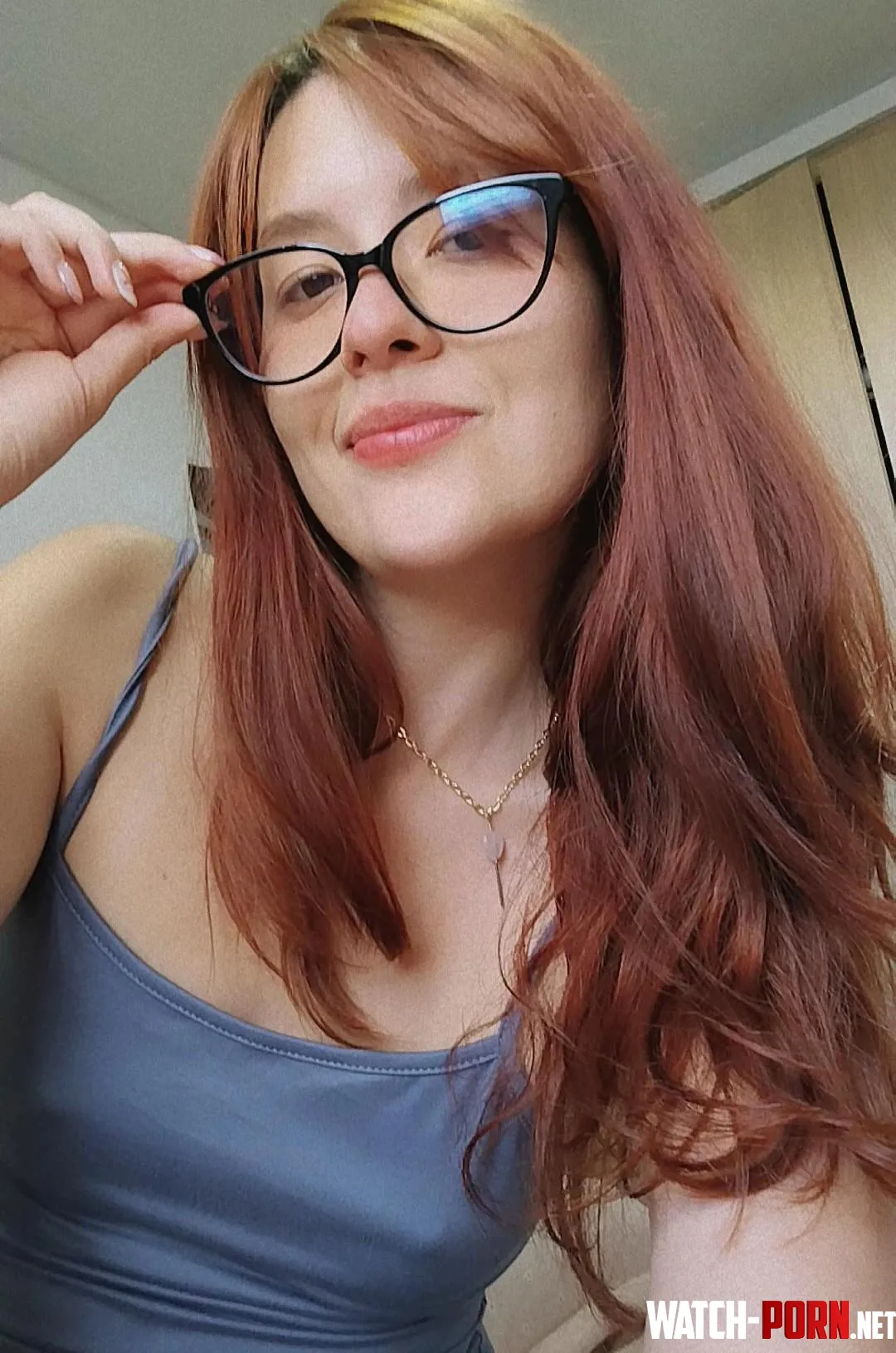 Poking through my blue tank top by Venuss_08