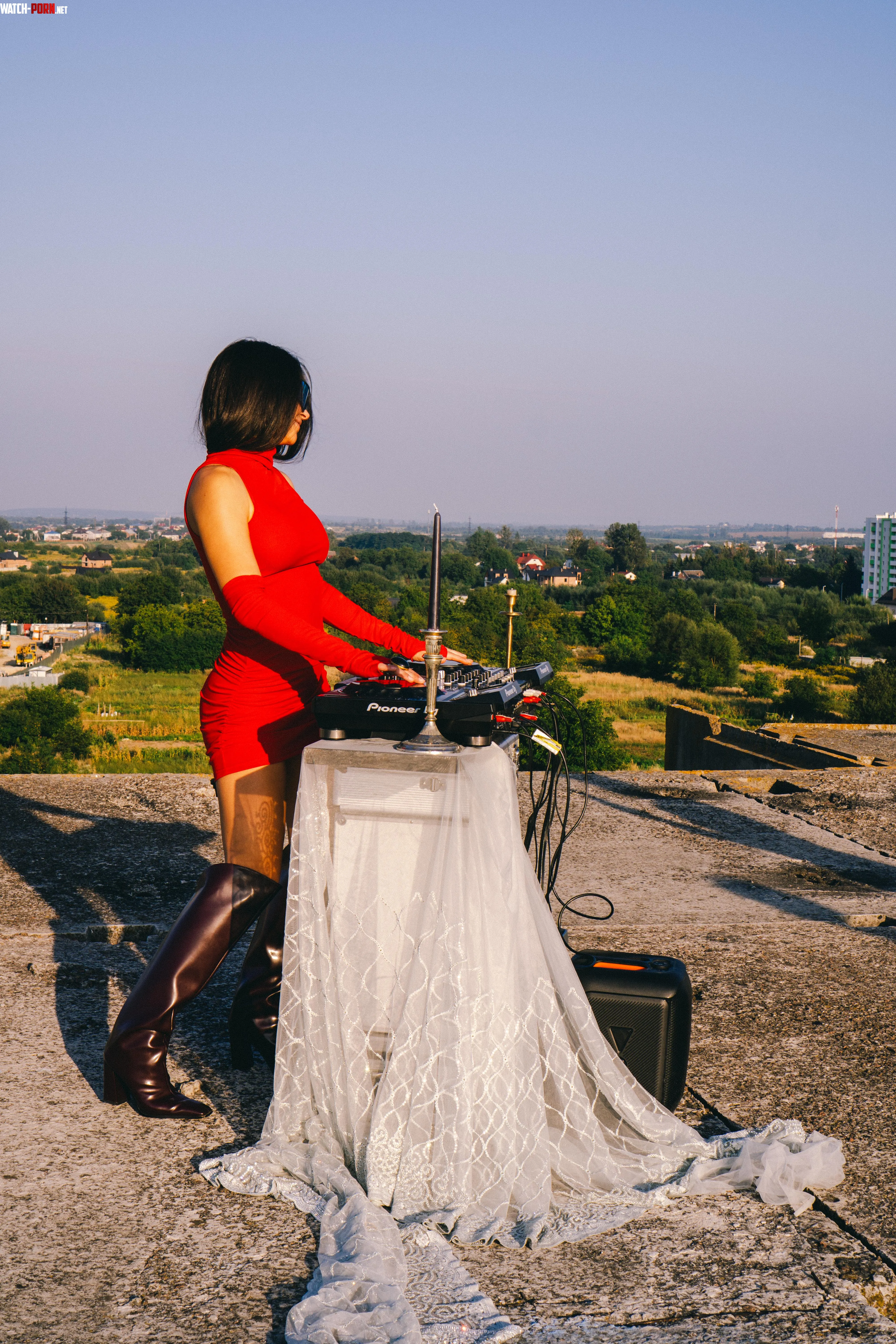 I'm in a red dress and good music is all you need. Isn't that right? by OutdoorExplorerr