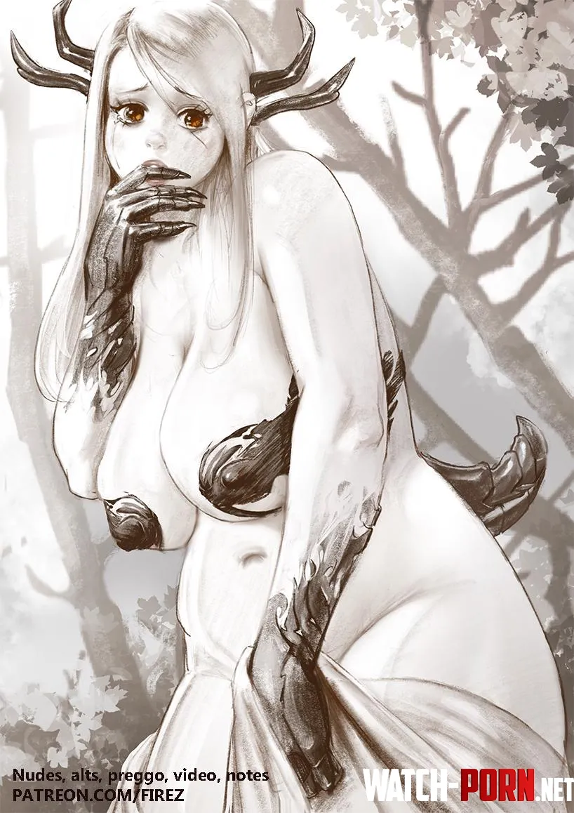 Shy monster girl. More in the replies by Firez_hn