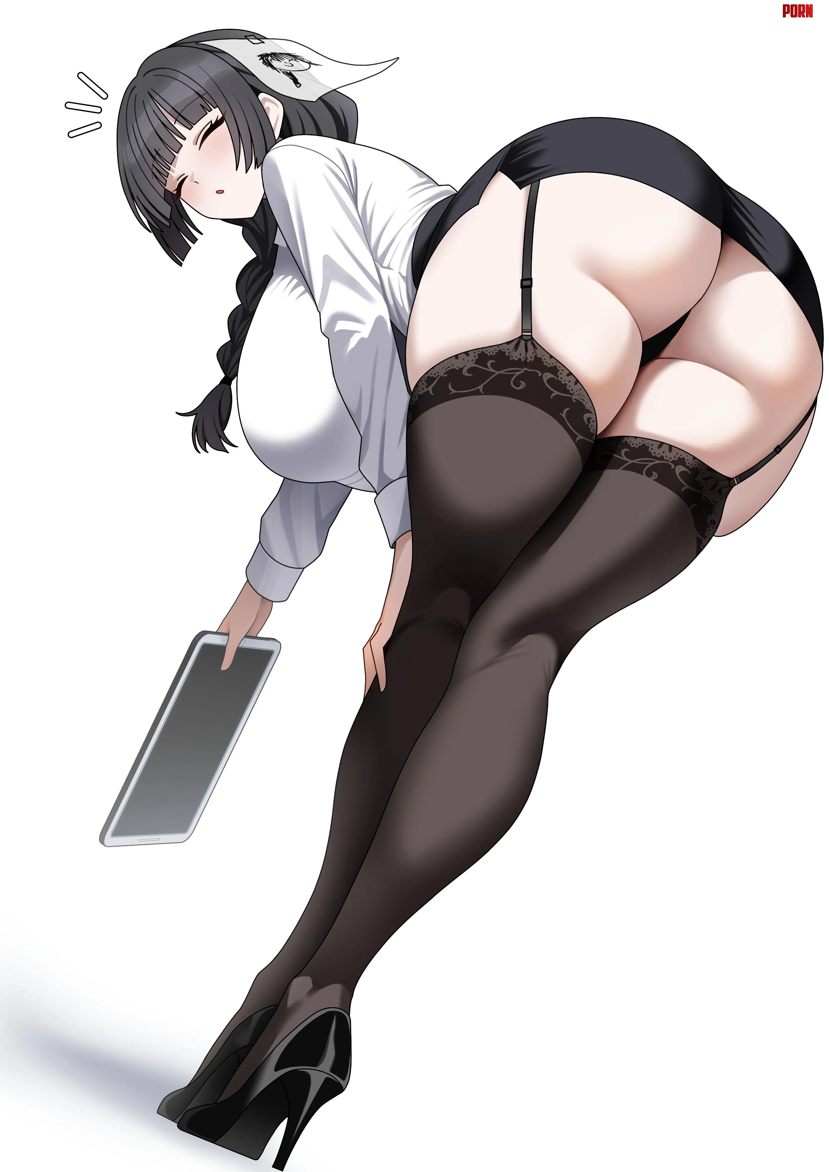 Dropped her tablet (tewaki) [BlueArchive] by xKillua666