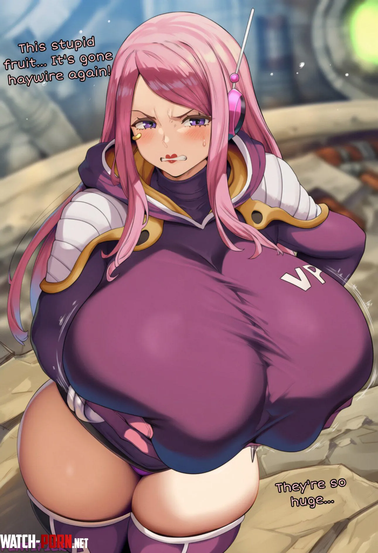 Bonney is seducing you, she used the fruit's powers to make her breasts grow while you talk, you get so hard your dick almost pops out of your pants. by Rude_Echidna4819