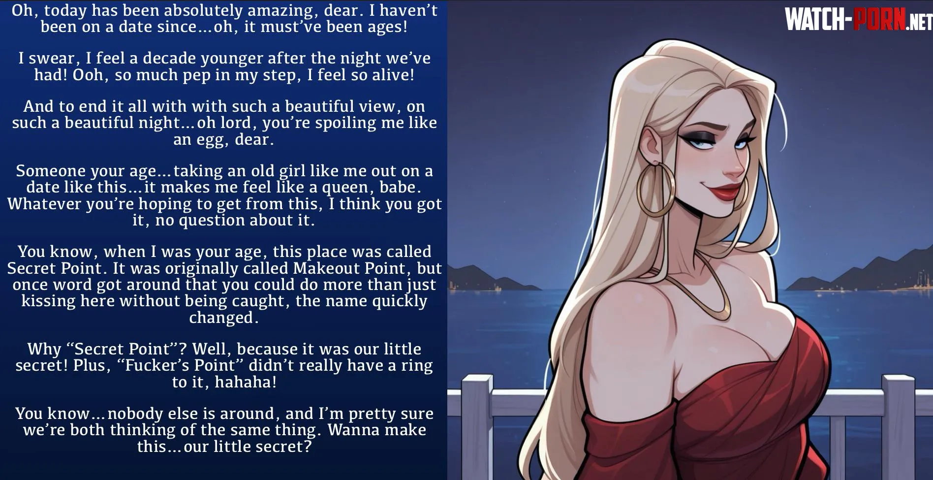 Rekindling an older flame [male POV] [older woman] [date] [feeling young again] [imminent sex] by Sir-M-Oxlong