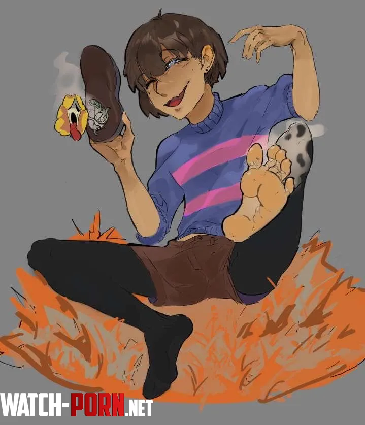 [Frisk feet] by FudgiestGeodasher