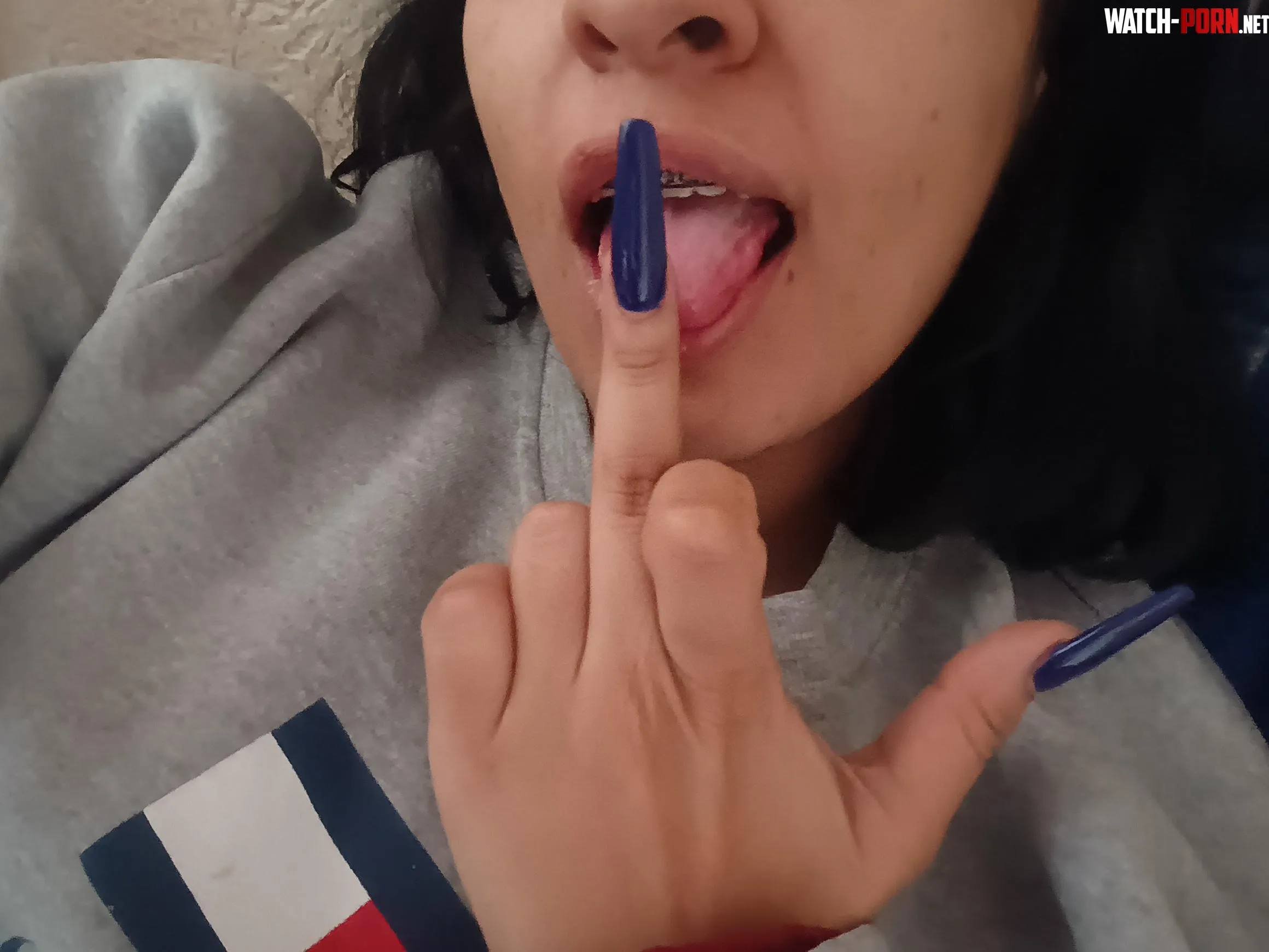 My nails are now blue. What do you think? What do you want? by [deleted]