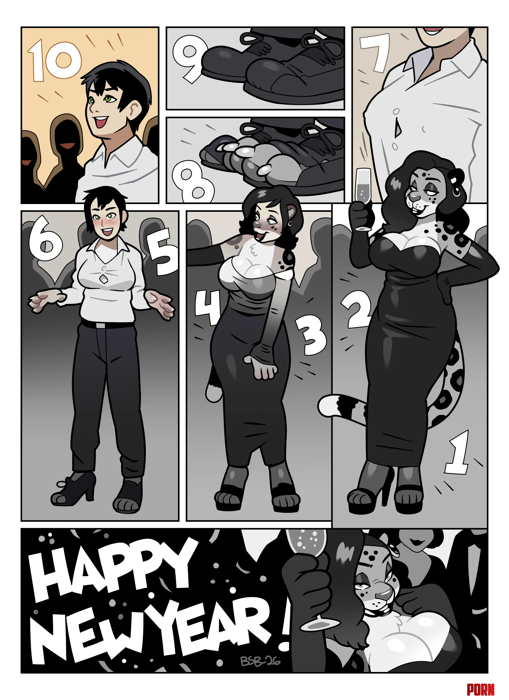 New Year Fatale (Furry TFTG) by Blackshirtboy by Silvia_the_Kitsune