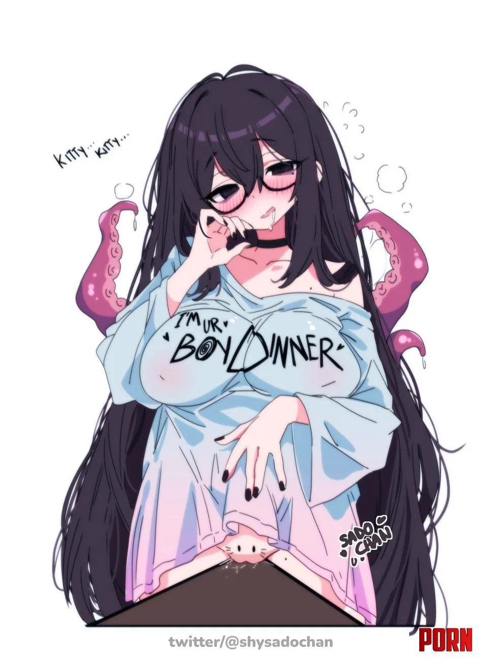 Rubbing it on the corner [The Ring] (shysadochan) by 4gasshi