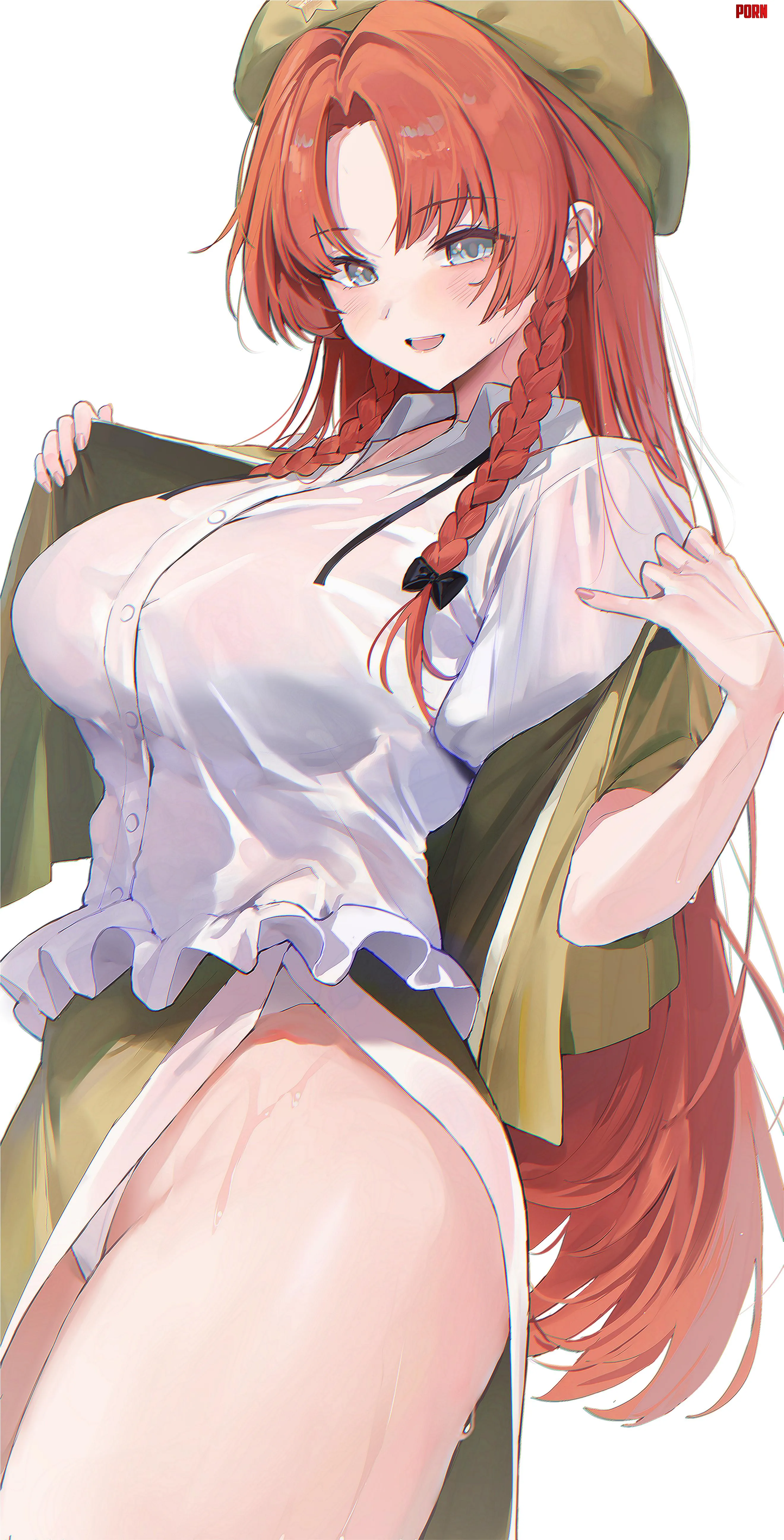 Meiling's shirt got wet [Touhou] by marxsander2016