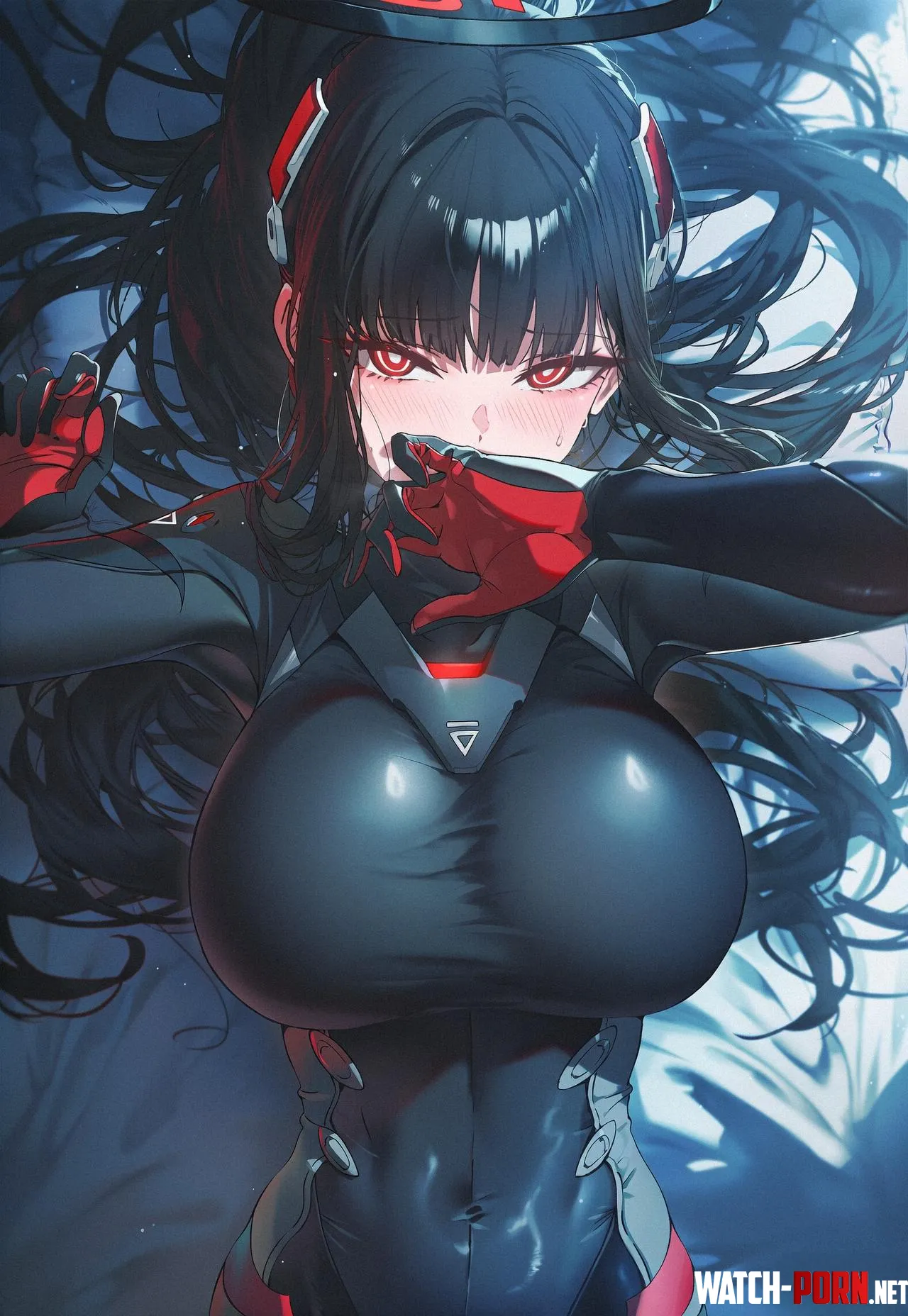 Rio laying in Bed [Blue Archive] by WoolsonDaSheep