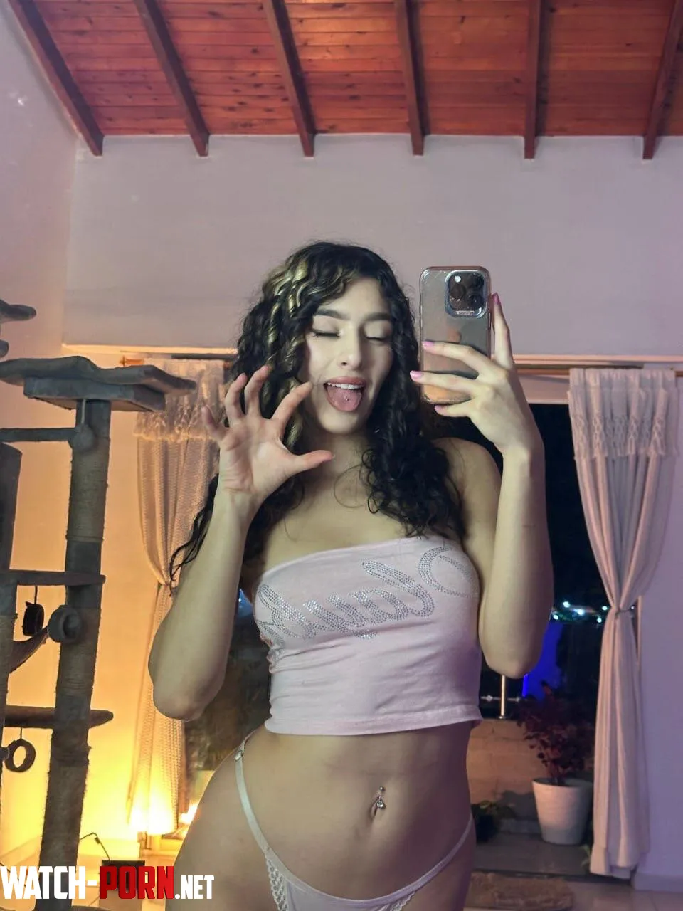 feeling silly in this pink top today by starlitcatnap