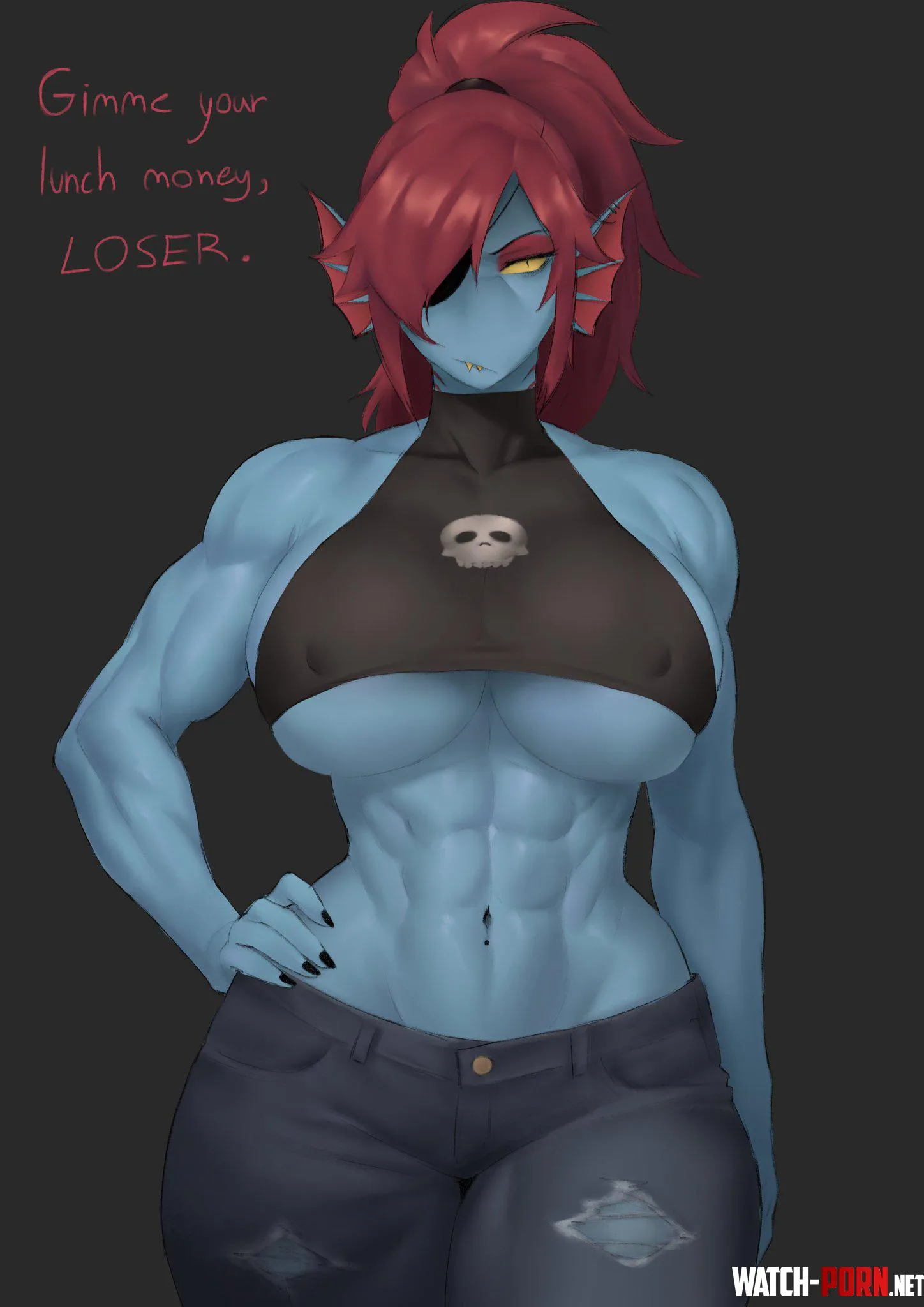 [Undyne] Big Boobed Bully (Meruzis) by Working_Welder_1751