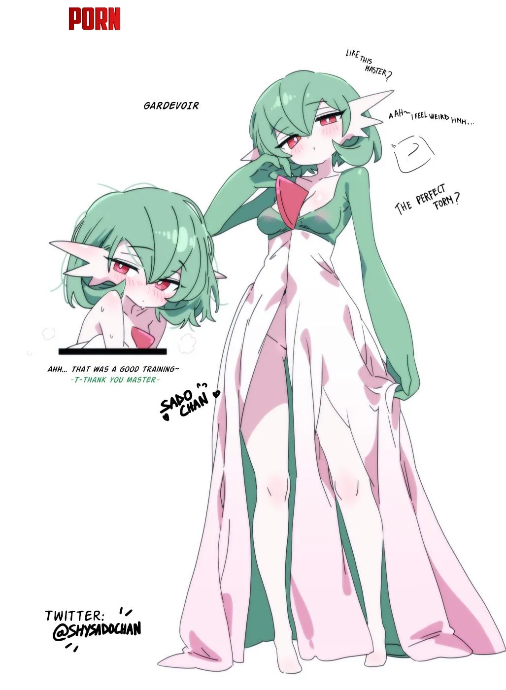 Gardevoir perfect evolution [Pokemon] (shysadochan) by 4gasshi