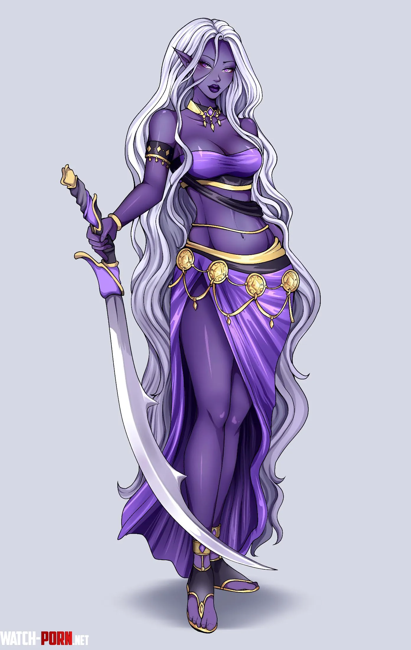 A drawing I did of Nihila Mythwind 💜 by Artisticjade