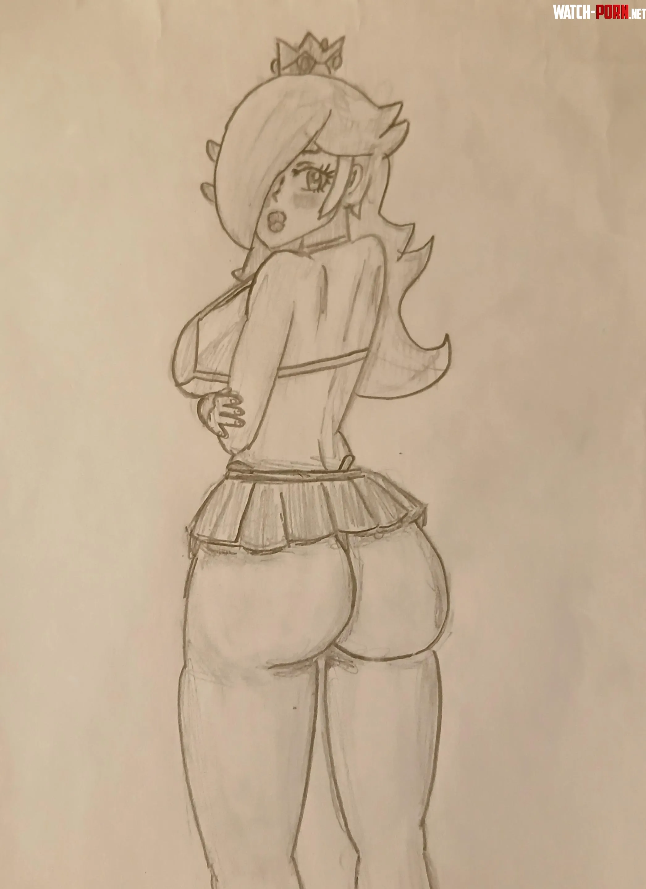 Rosalina feels shy wearing a bikini by Outrageous-Dog-6672