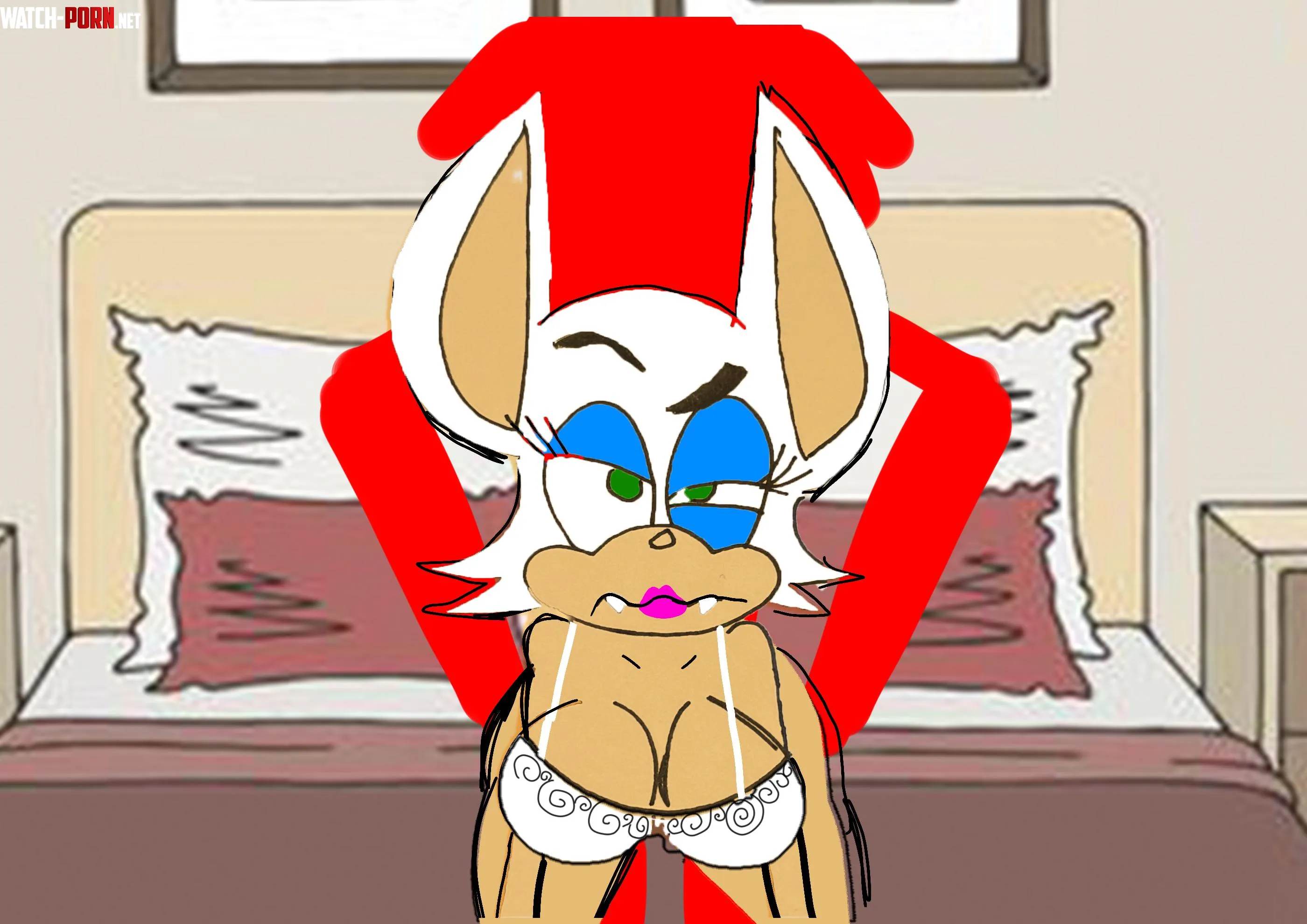 Rouge the bat does doggystyle to avoid butting her own hubby knuckles by Street_Farm2265