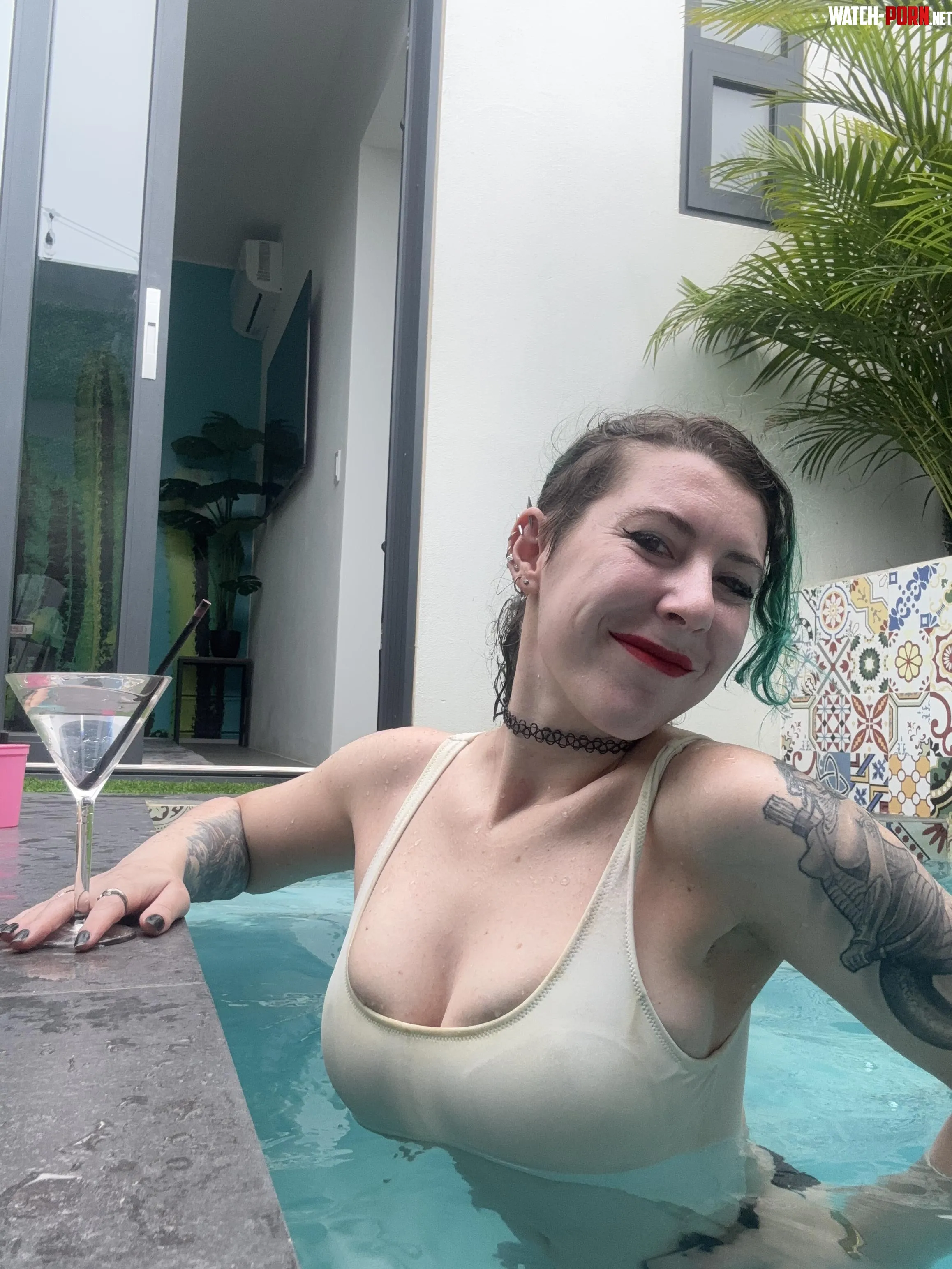 Cocktails and cleavage by sirenskiss3